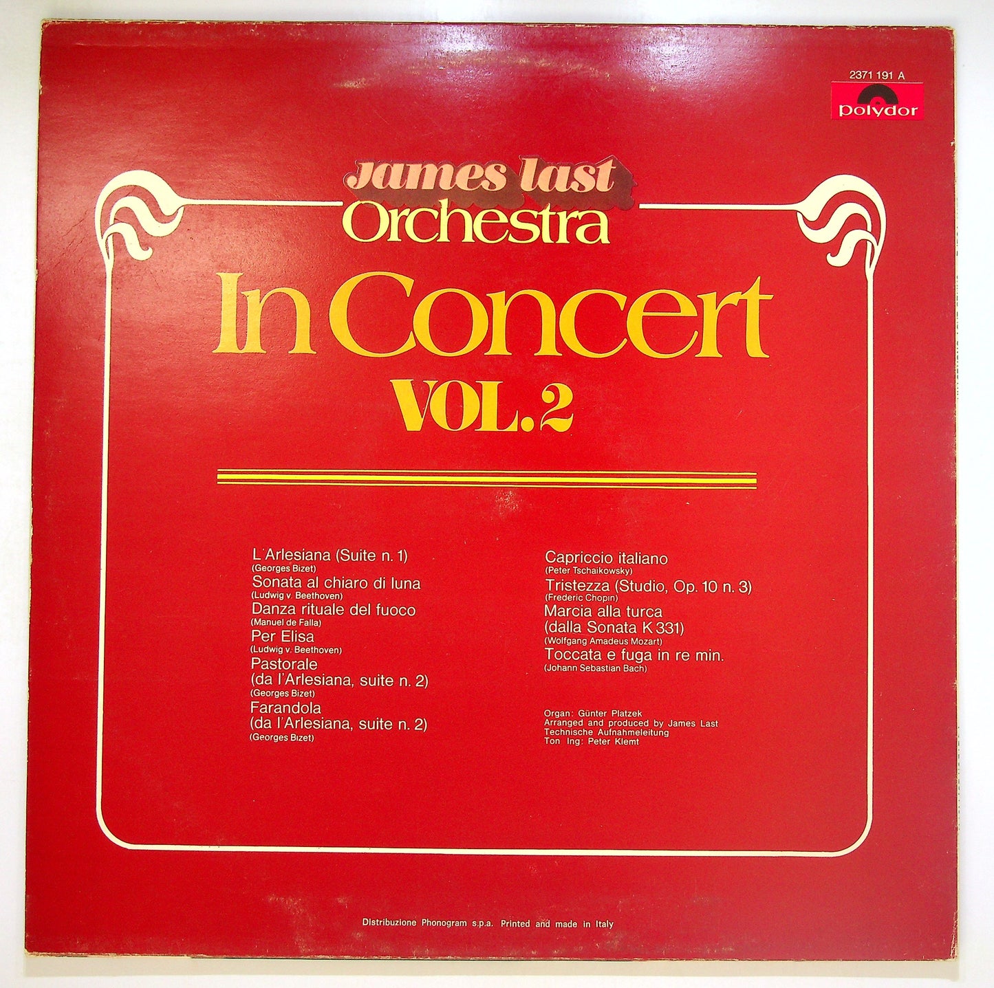 EBOND James Last Orchestra - In Concert Vol. 2 Vinile V096110