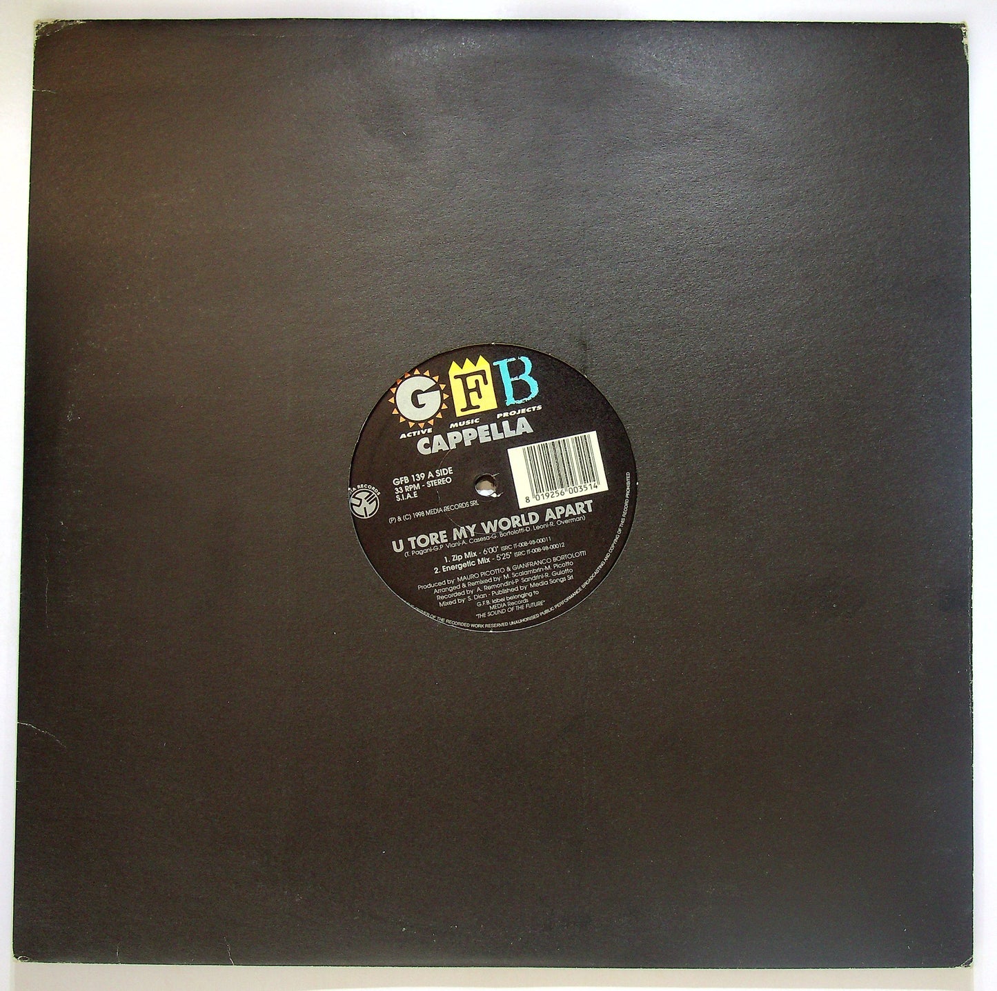 EBOND Cappella - U Tore My World Apart (Remixes) Vinile V097029
