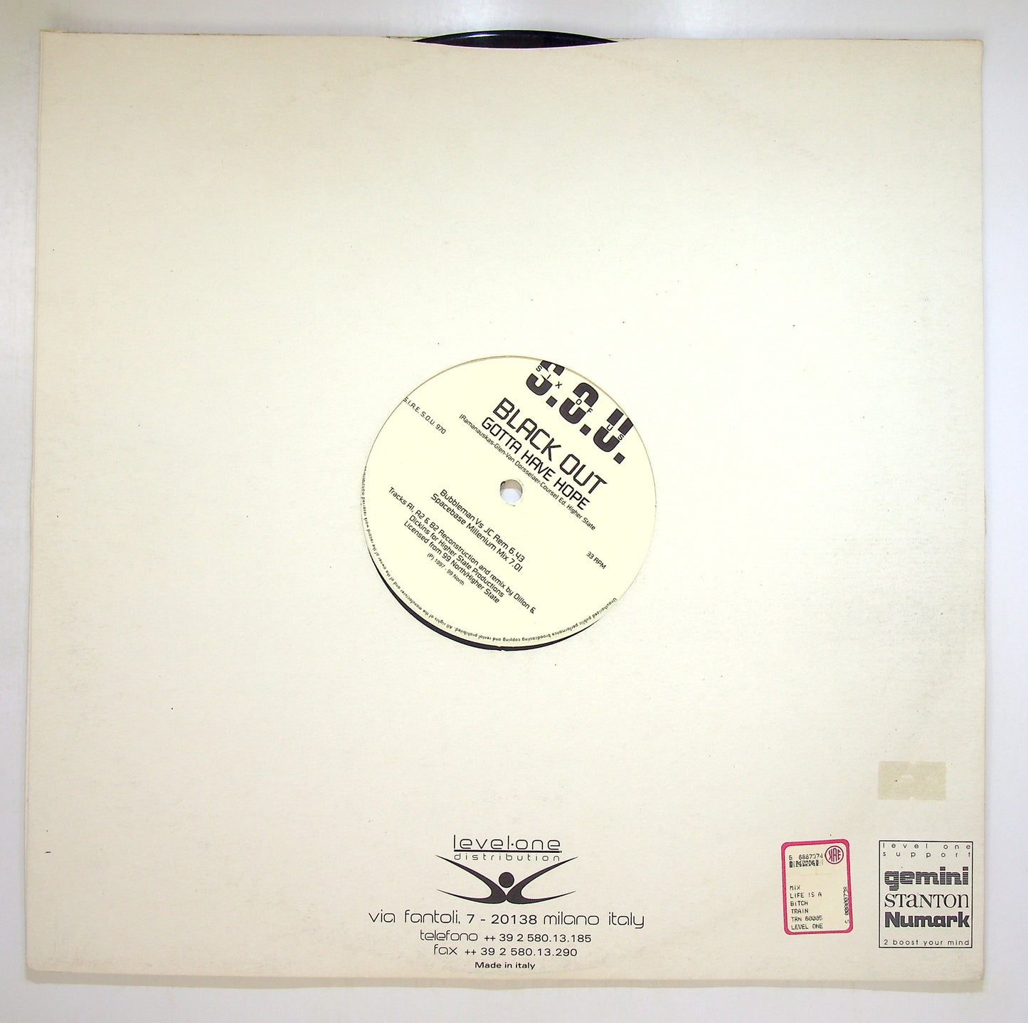 EBOND Black Out - Gotta Have Hope Vinile V097045