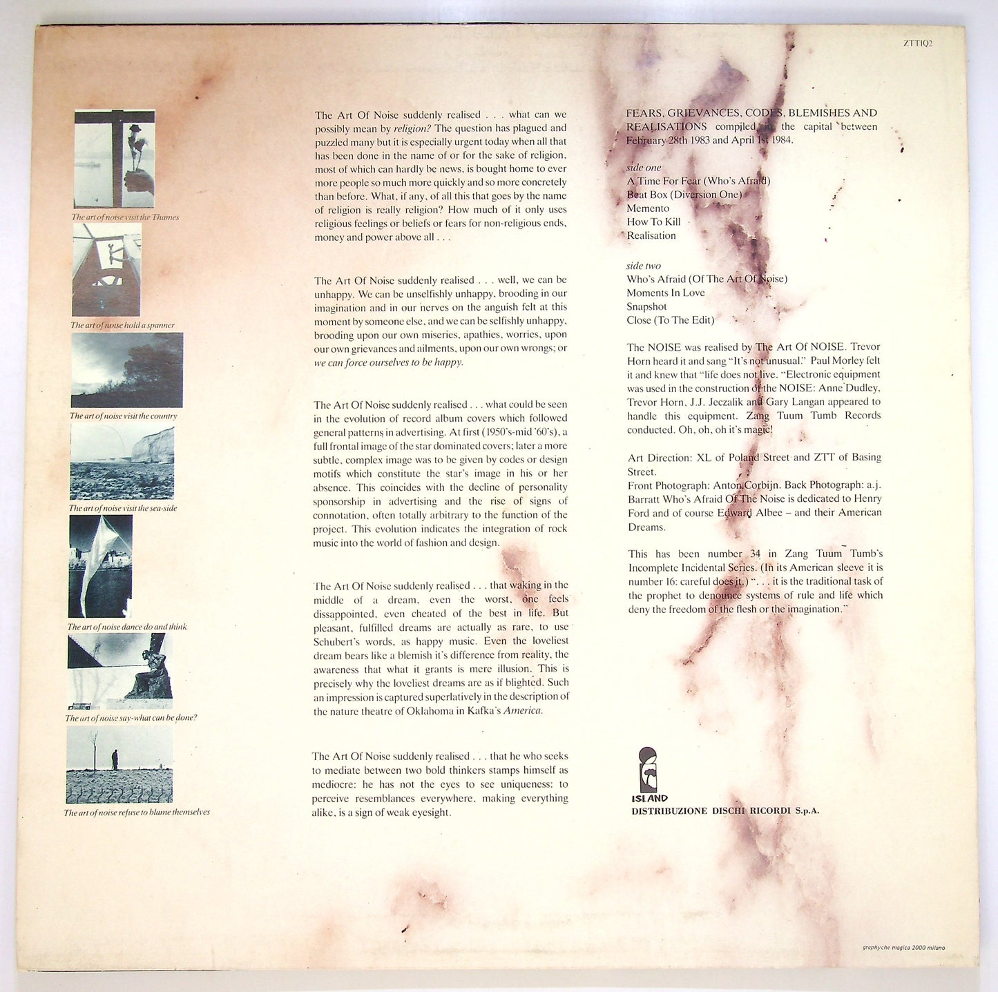 EBOND The Art Of Noise - (Who's Afraid Of?) The Art Of Noise! Vinile V098010
