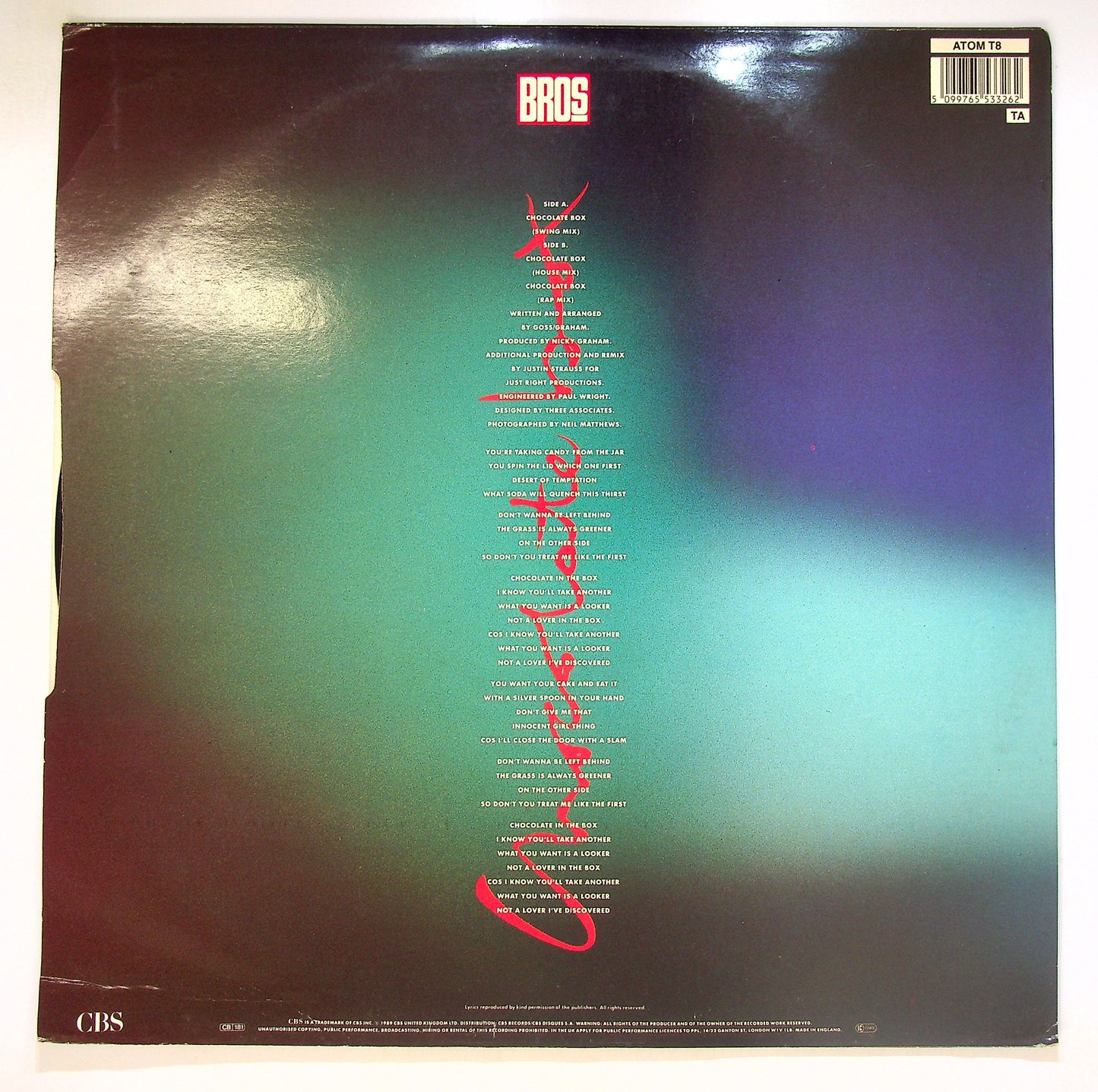 EBOND Bros - Chocolate Box Vinile V098022