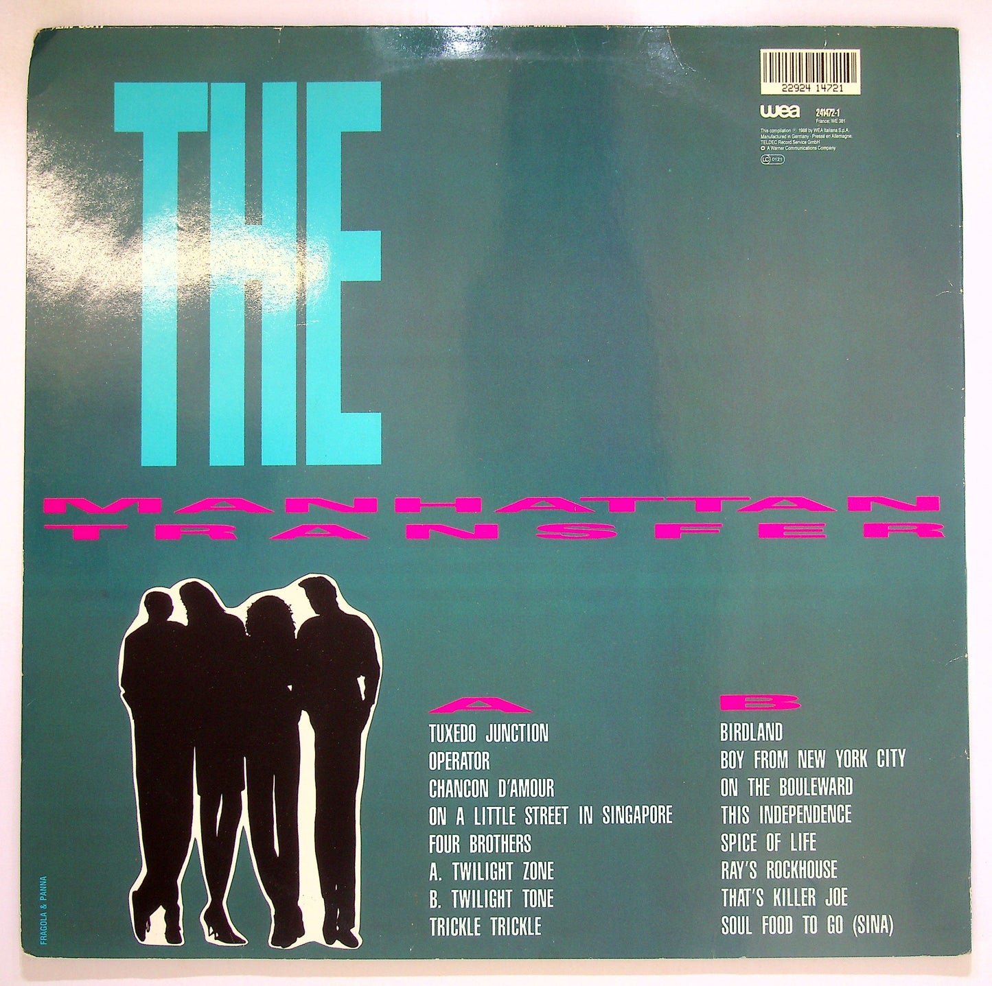 EBOND The Manhattan Transfer - The Best Of The Manhattan Transfer Vinile V098053