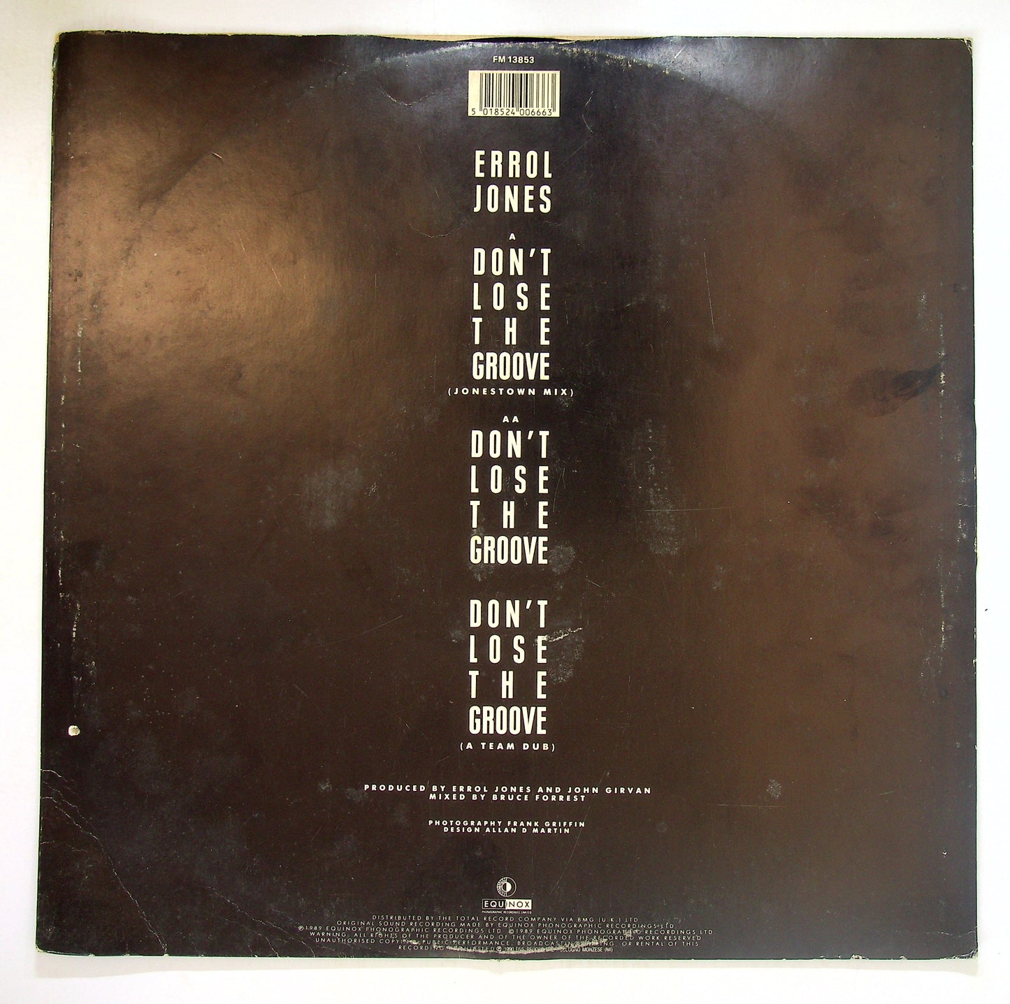 EBOND Errol Jones - Don't Lose The Groove Vinile V098061