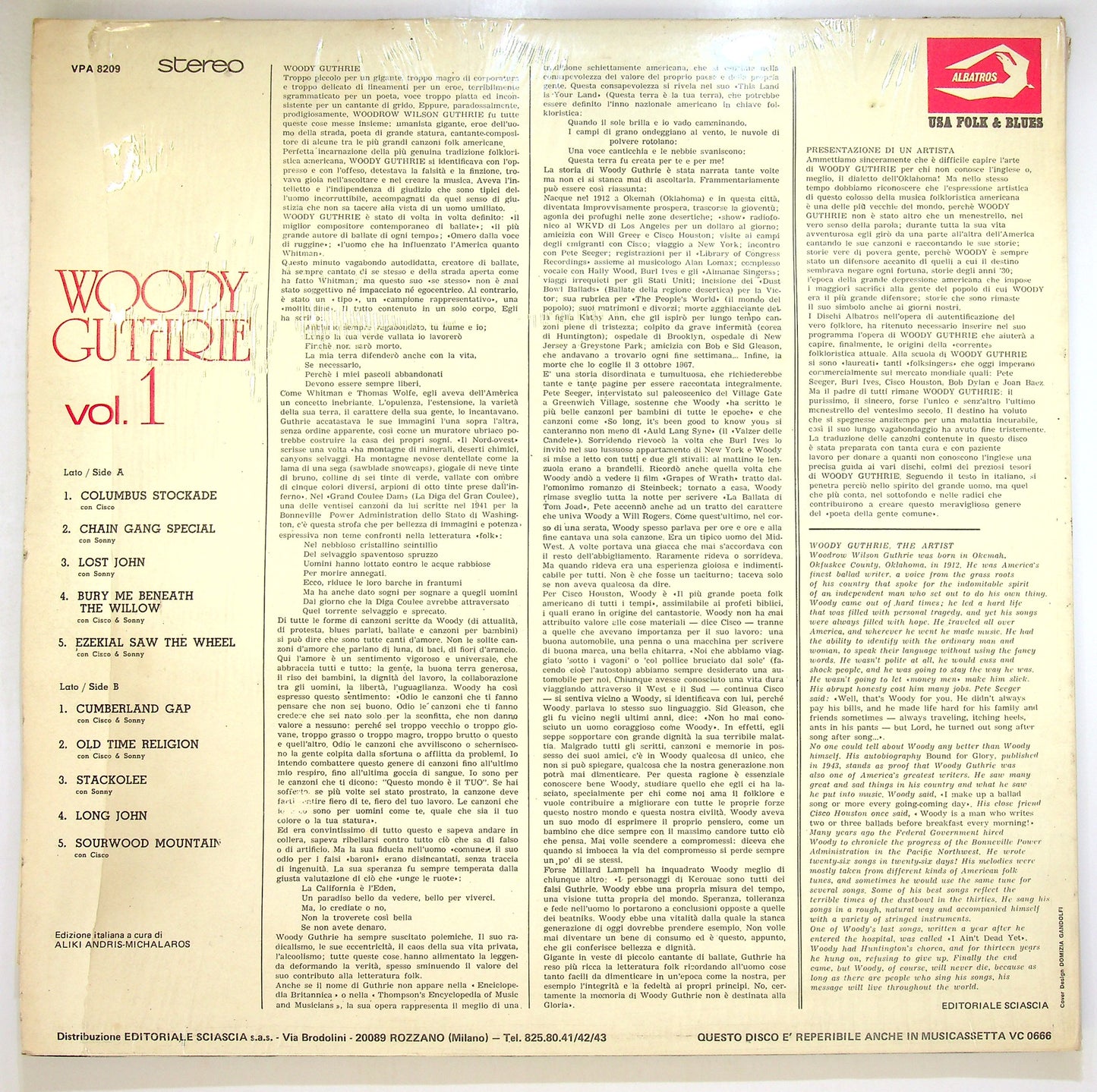 EBOND Woody Guthrie - Woody Guthrie Vol.1 Vinile V098148