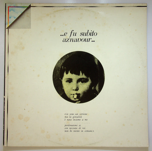 EBOND Charles Aznavour - ... E Fu Subito Aznavour ... Vinile V099053