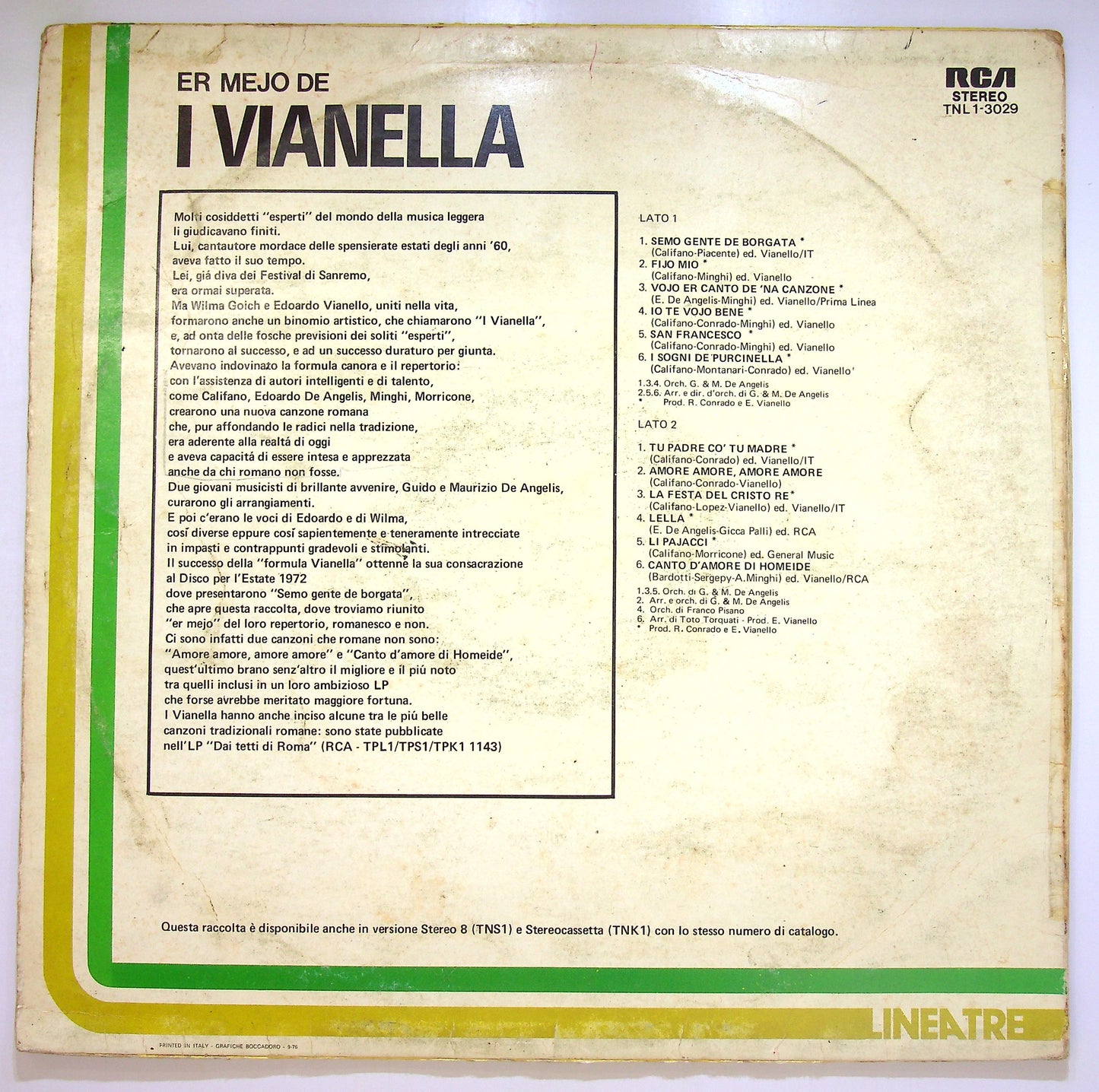 EBOND I Vianella - Er Mejo De I Vianella Vinile V099057