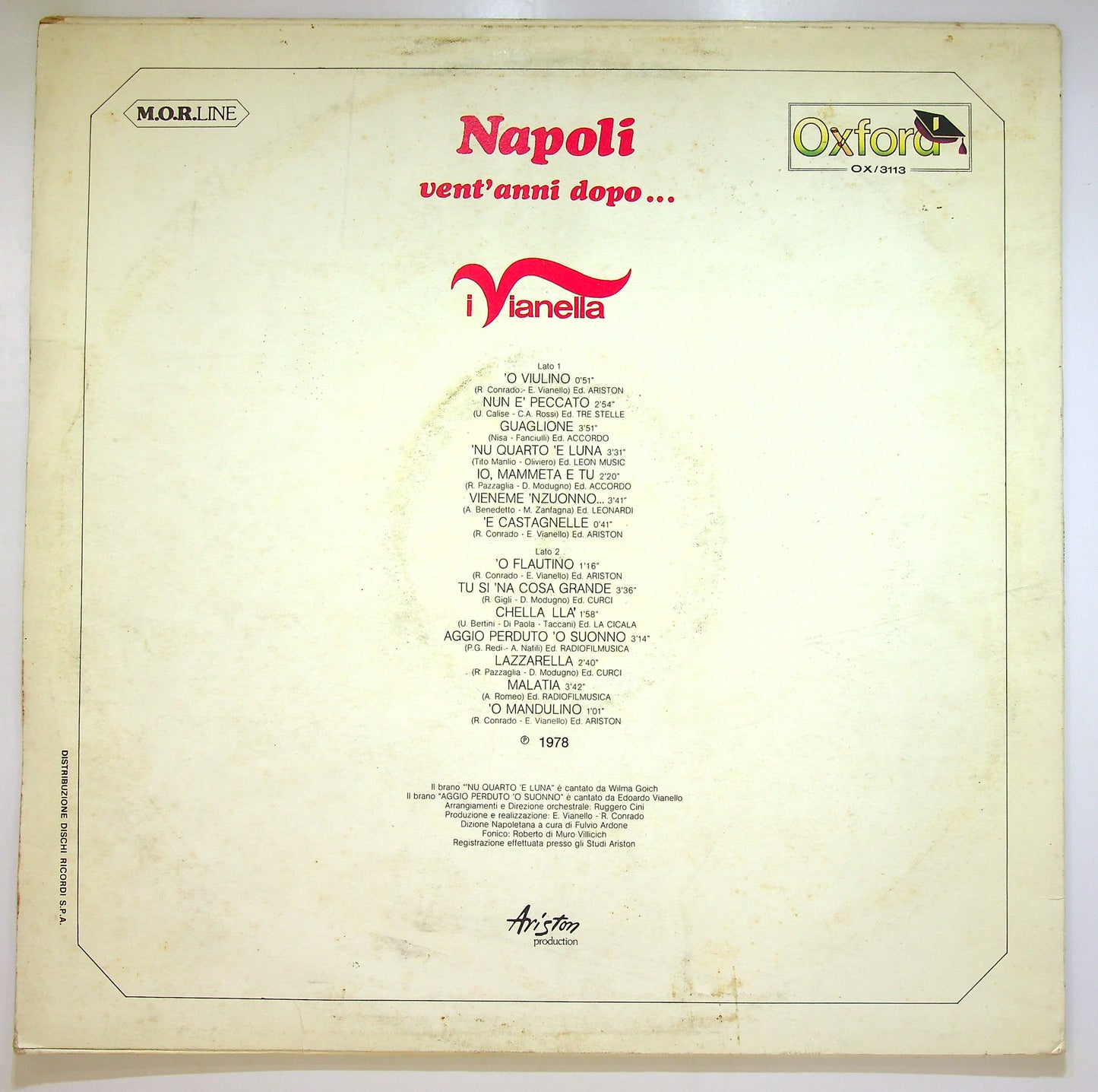 EBOND I Vianella - Napoli Vent'Anni Dopo... Vinile V099058