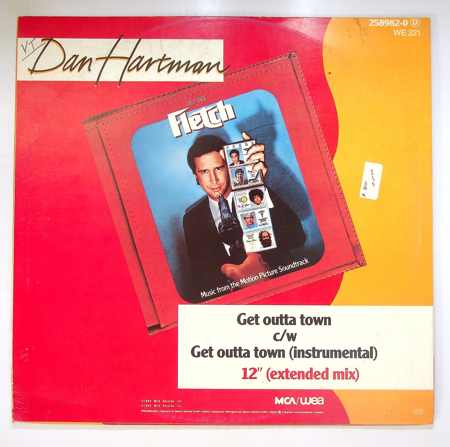 EBOND Dan Hartman - Get Outta Town Vinile V099134
