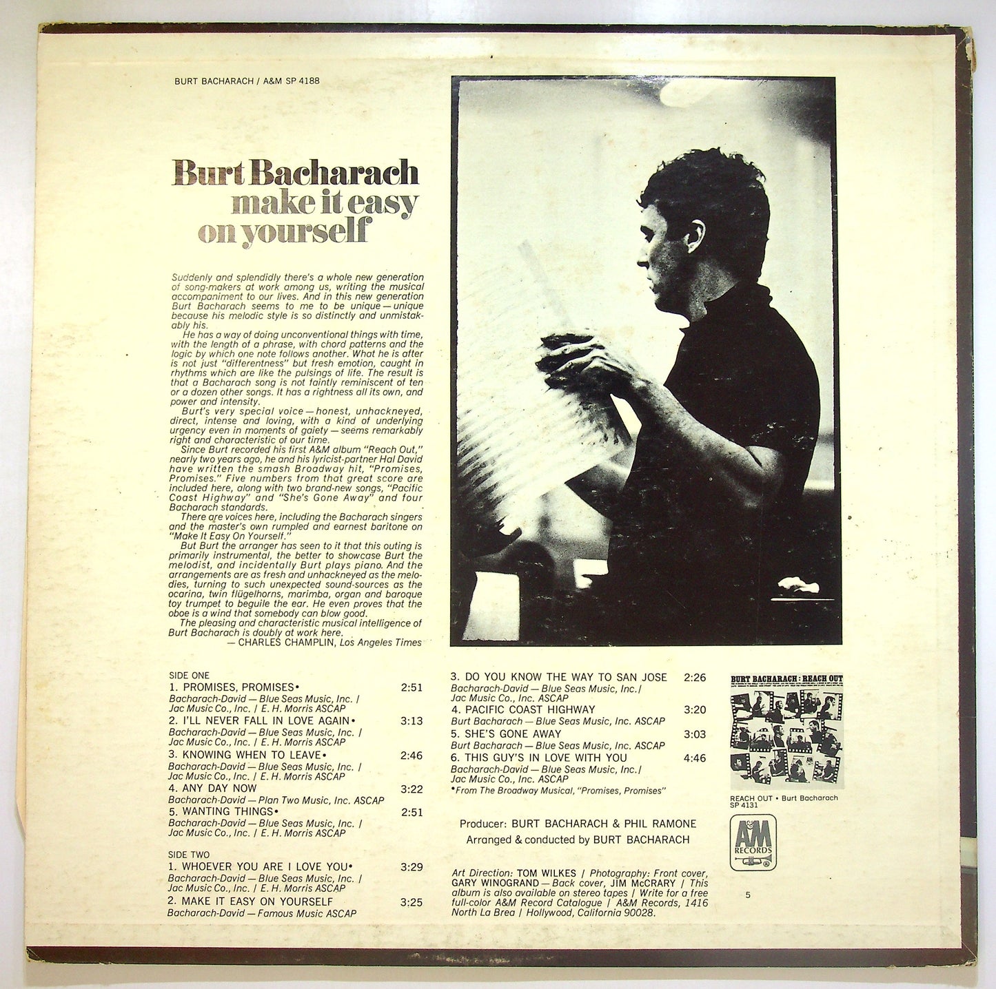 EBOND Burt Bacharach - Make It Easy On Yourself Vinile V100038