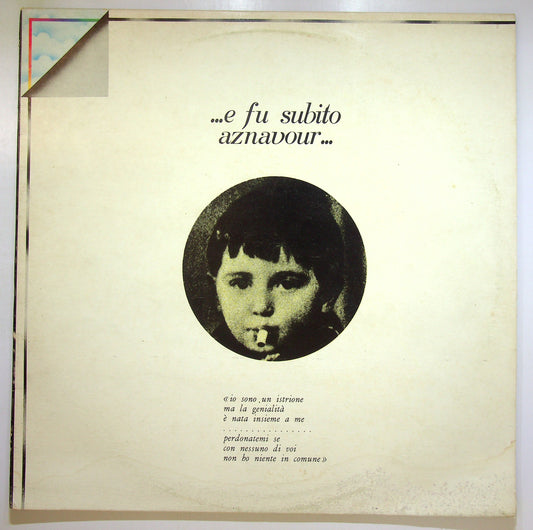 EBOND Charles Aznavour - ... E Fu Subito Aznavour ... Vinile V100043