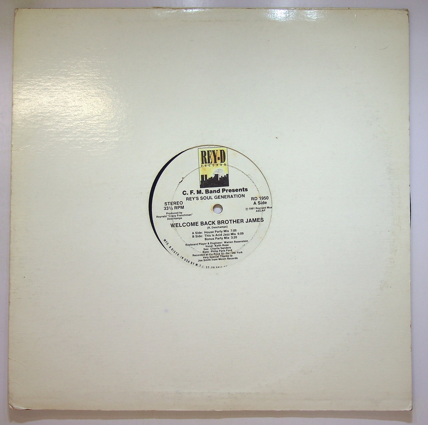 EBOND Rey's Soul Generation - Welcome Back Brother James Vinile V100050