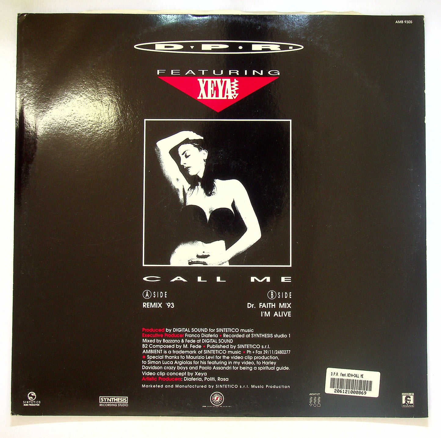 EBOND D.P.R. Featuring Xeya - Call Me Vinile V100057