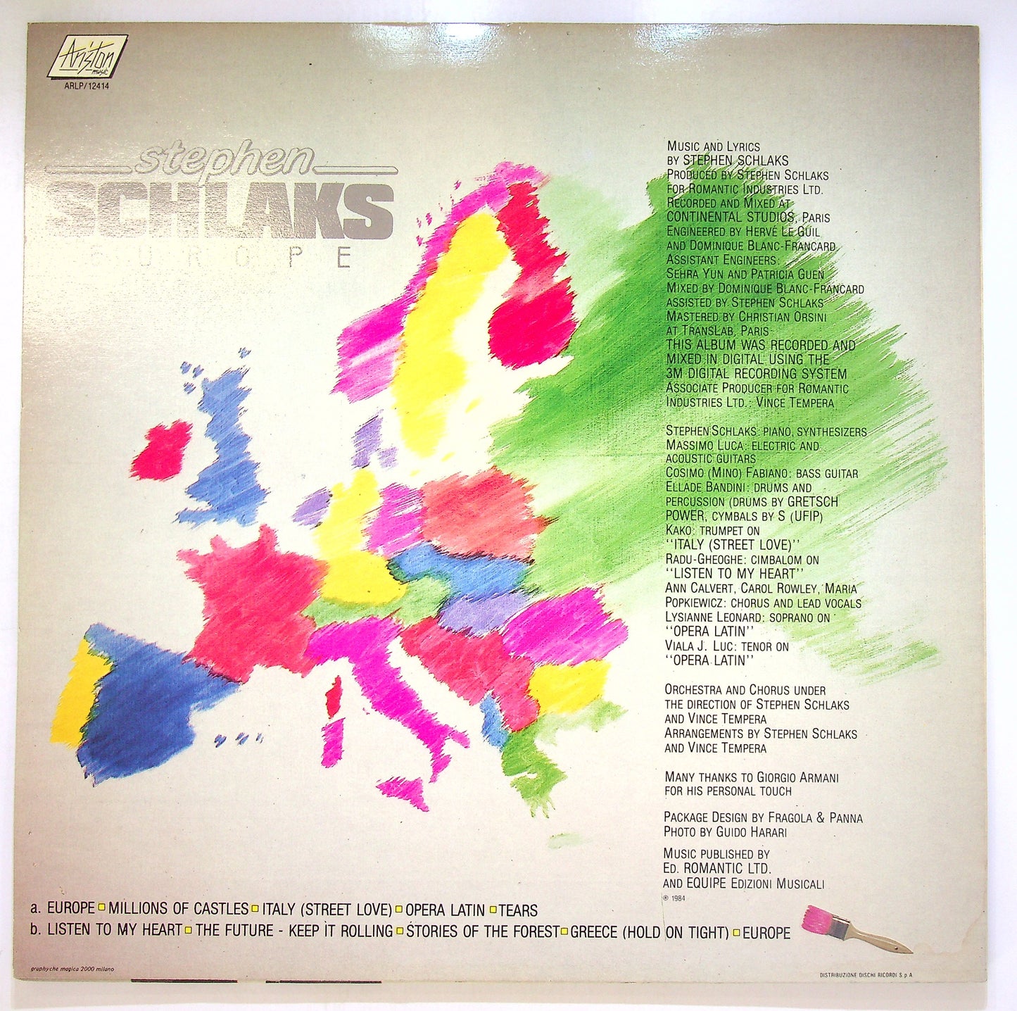 EBOND Stephen Schlaks - Europe Vinile V100084