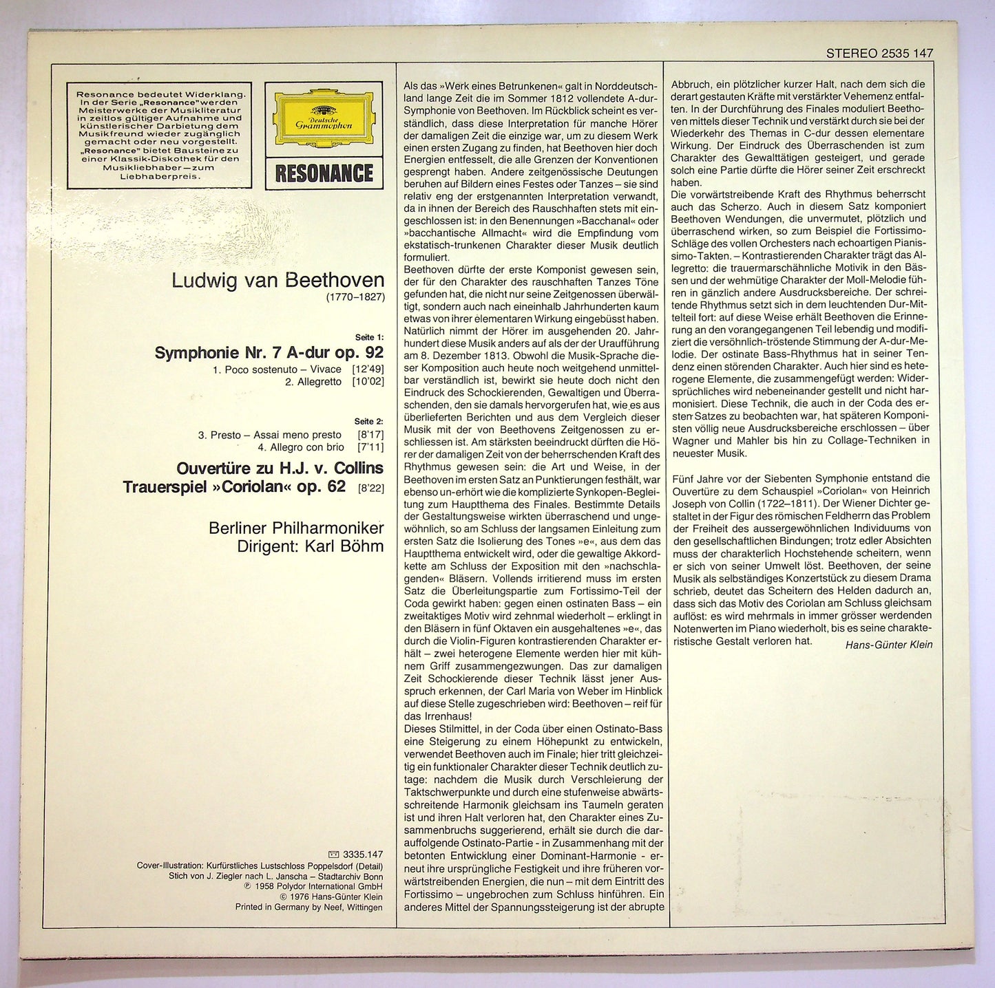 EBOND Ludwig van Beethoven - Symphony Nr.7 Vinile V100097