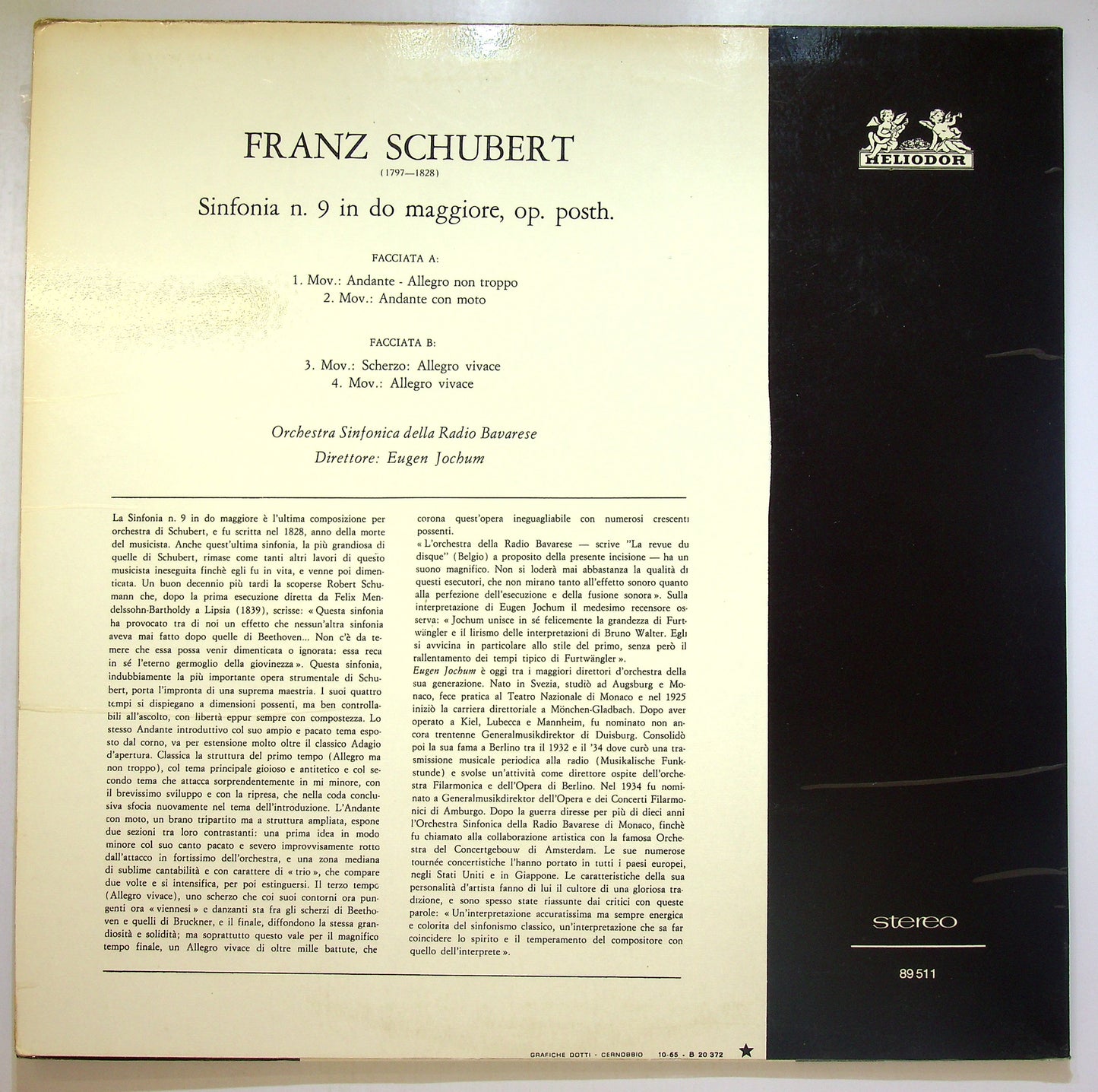 EBOND Franz Schubert - Sinfonia N. 9 (7) In Do Maggiore Vinile V100103