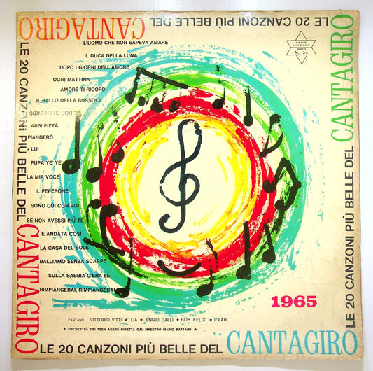EBOND Various - Le 20 Canzoni Piu Belle Del Cantagiro 1965 Vinile V100133
