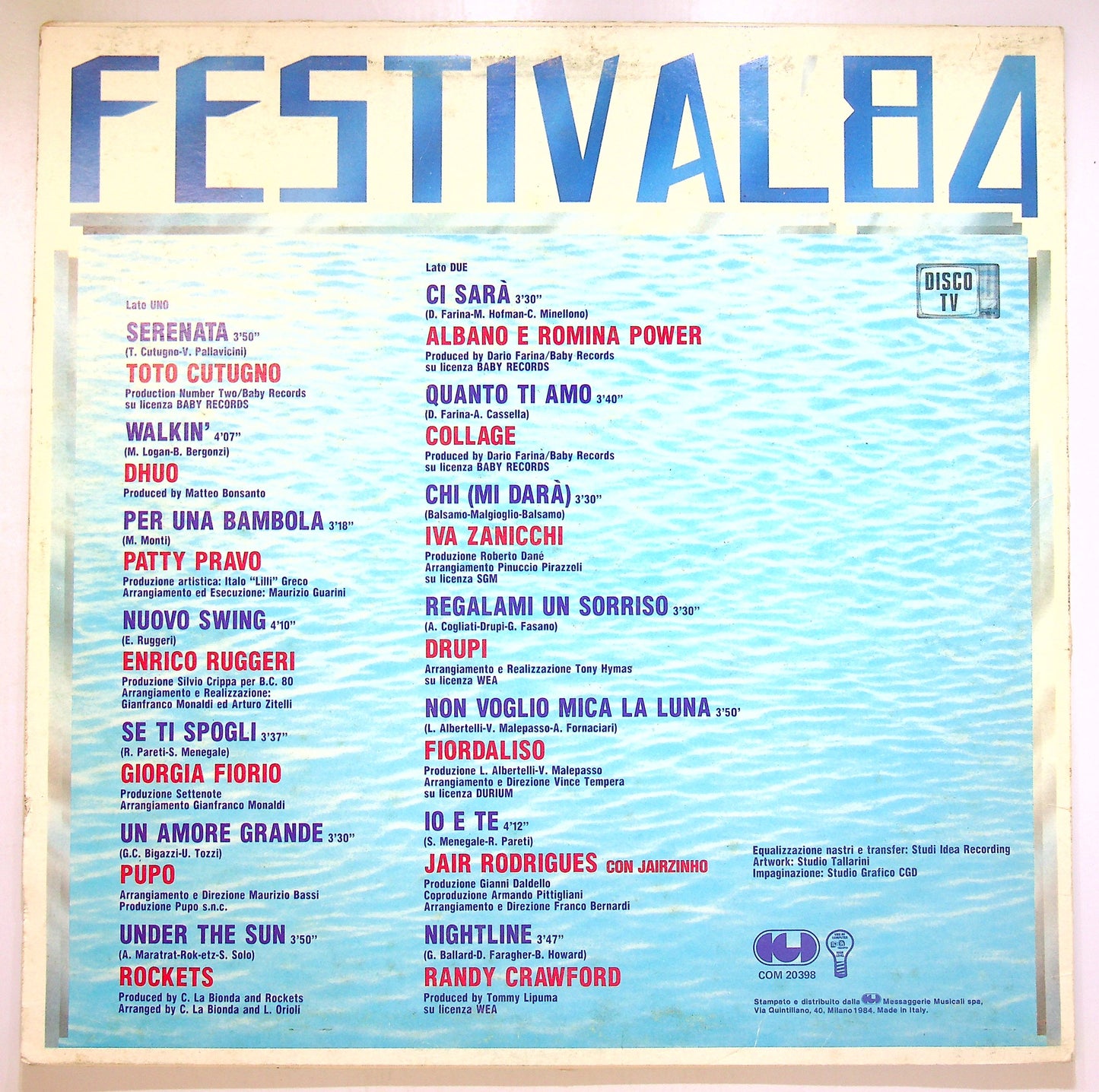 EBOND Various - Festival '84 Vinile V100145