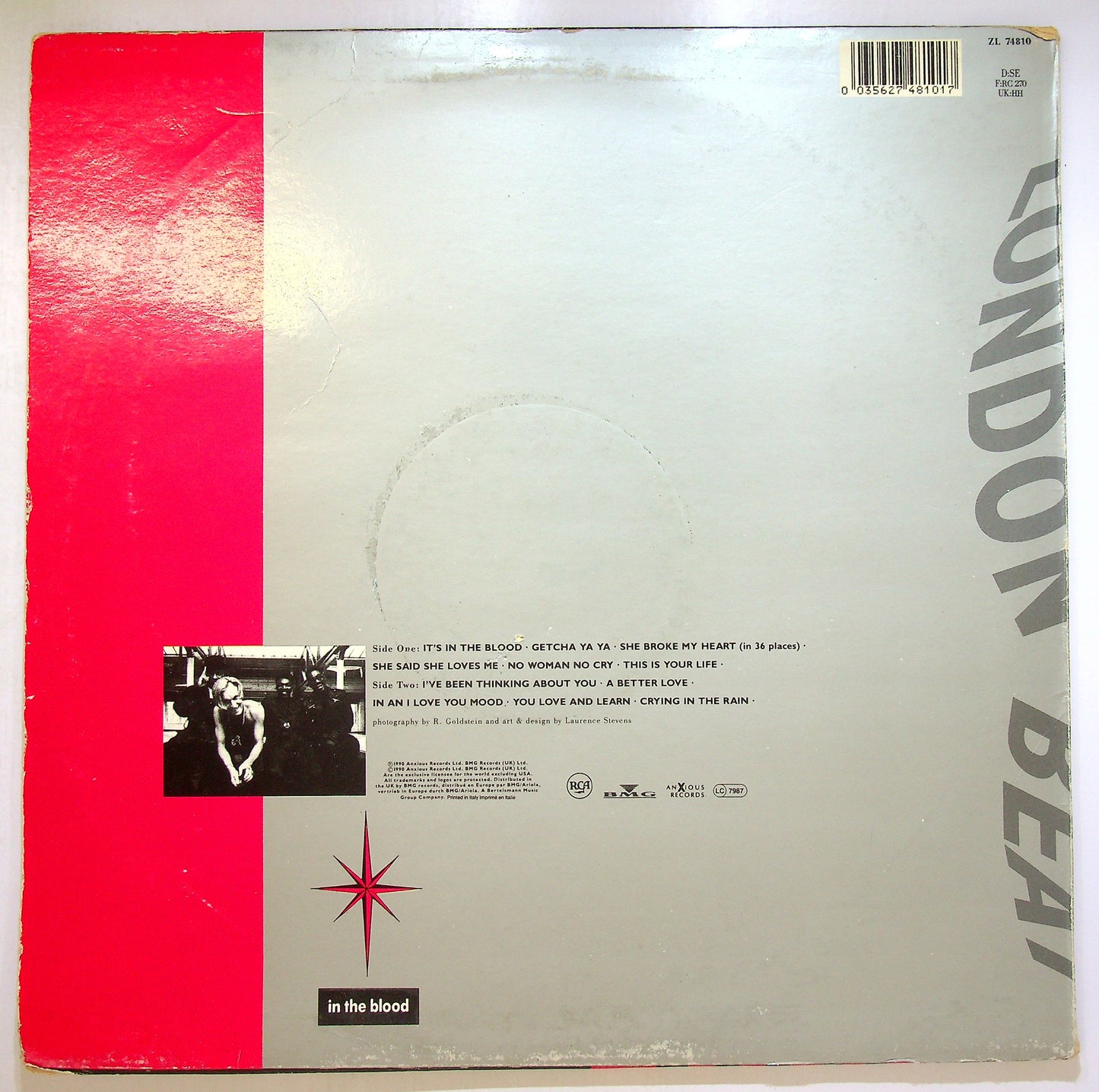 EBOND Londonbeat - In The Blood Vinile V101018