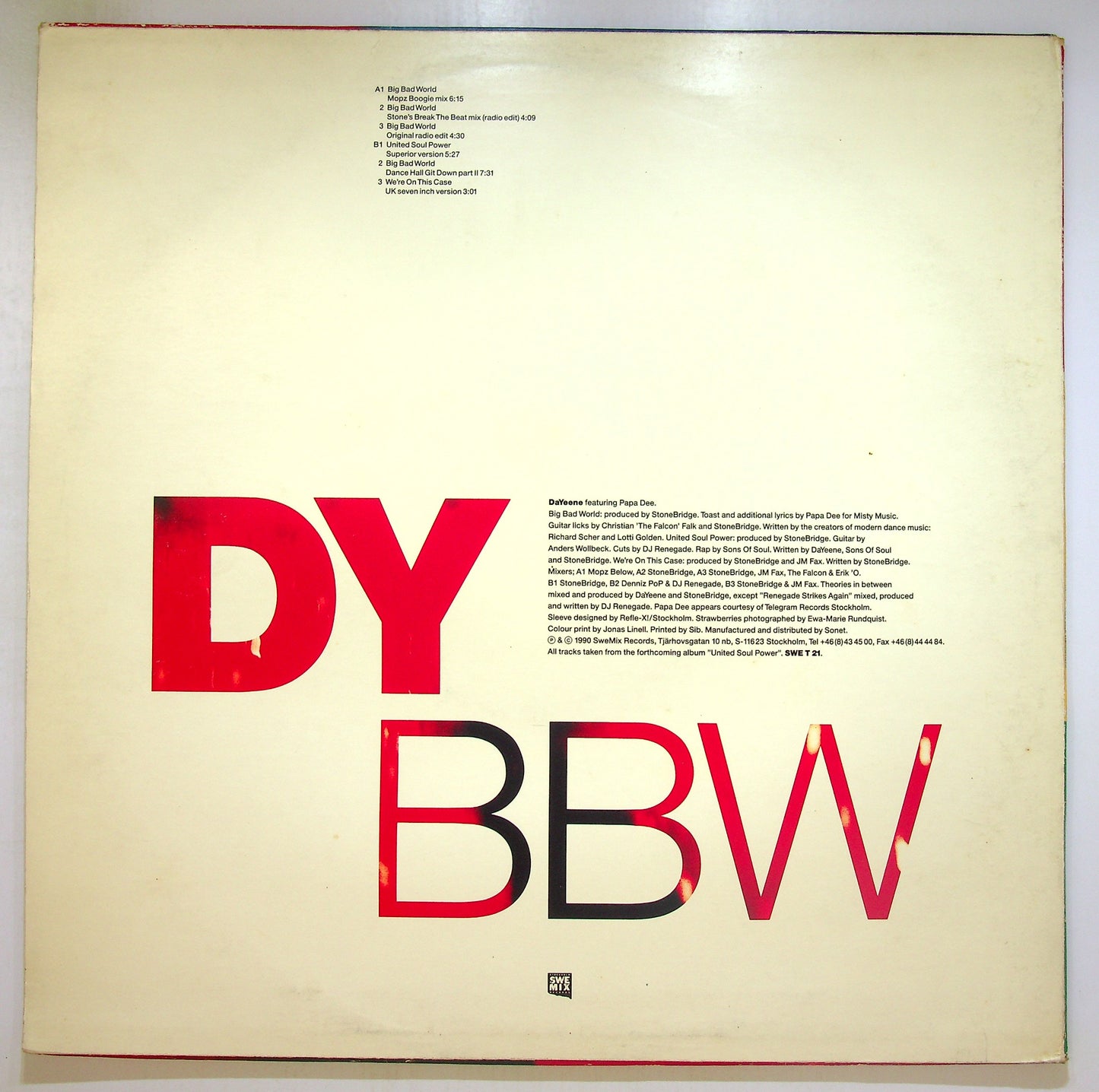 EBOND DaYeene - Big Bad World Vinile V103033