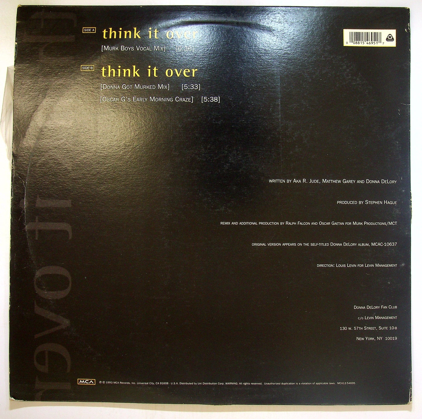 EBOND Donna de Lory - Think It Over Vinile V103046