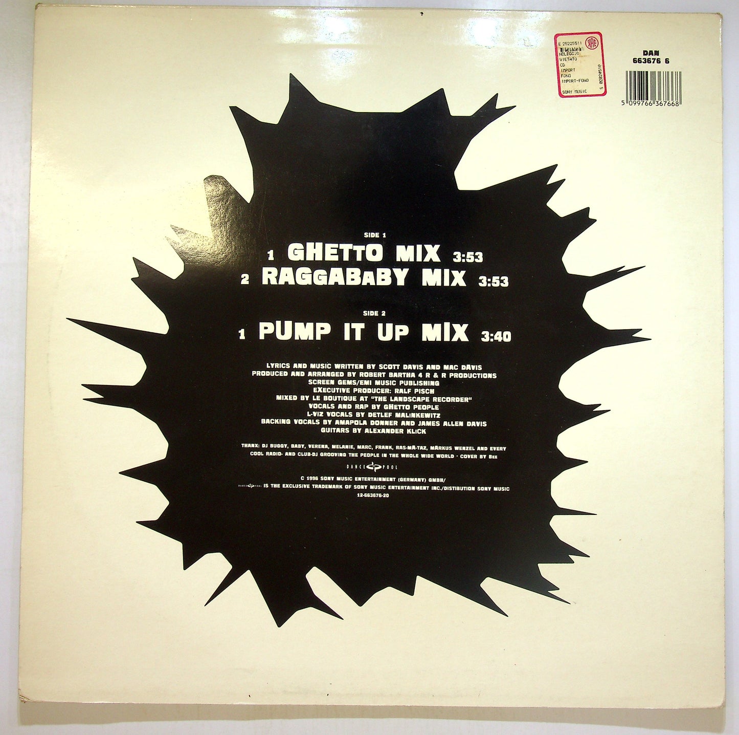 EBOND Ghetto People Feat. L-Viz - In The Ghetto Vinile V103073