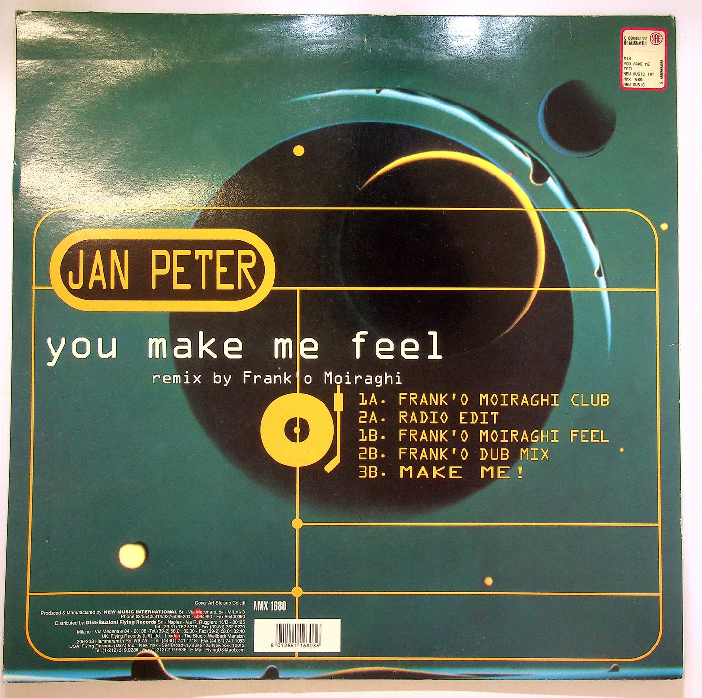 EBOND Jan Peter - You Make Me Feel (Remix By Frank 'O Moiraghi) Vinile V103089