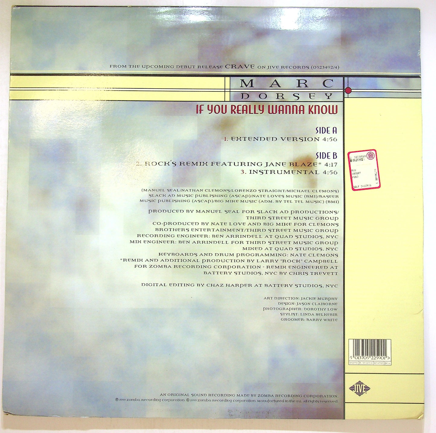 EBOND Marc Dorsey - If You Really Wanna Know Vinile V103101