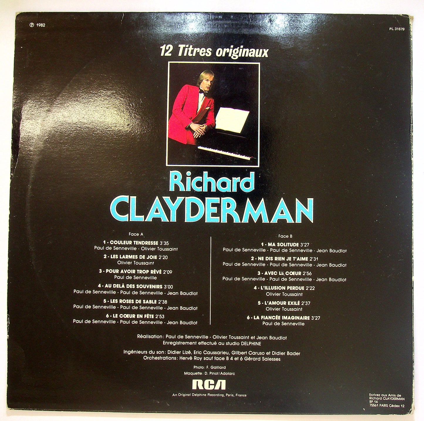 EBOND Richard Clayderman - Couleur Tendresse Vinile V103107