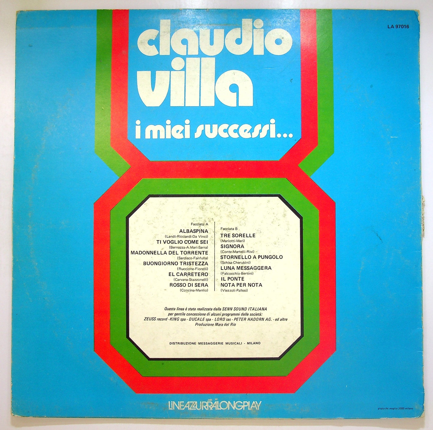 EBOND Claudio Villa - I Miei Successi... Vinile V103139