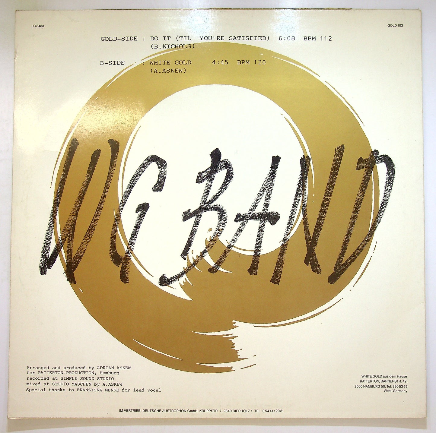EBOND WG Band - Do It ! (Til You're Satisfied) Vinile V104049