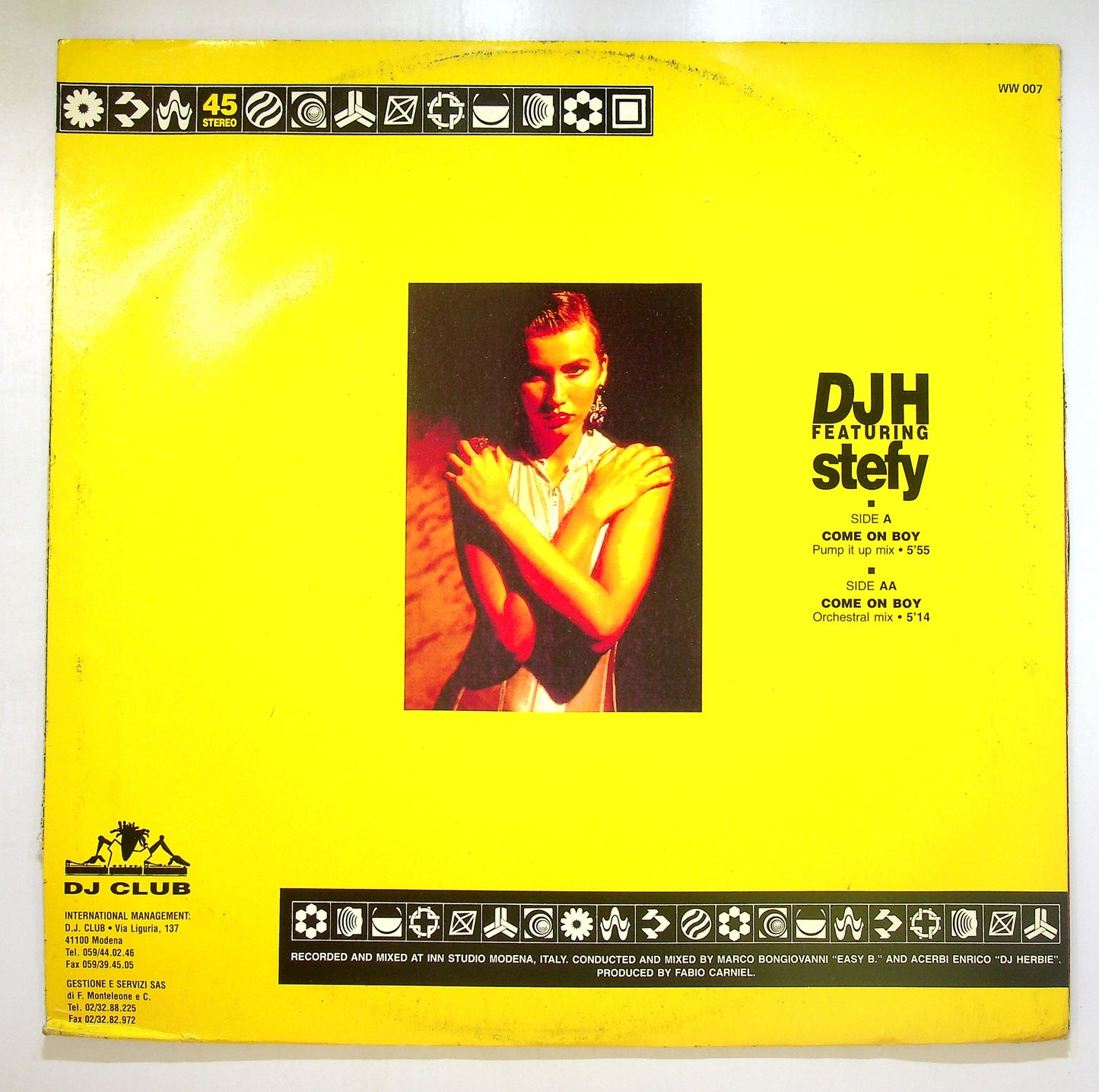 EBOND DJH Featuring Stefy - Come On Boy Vinile V104061