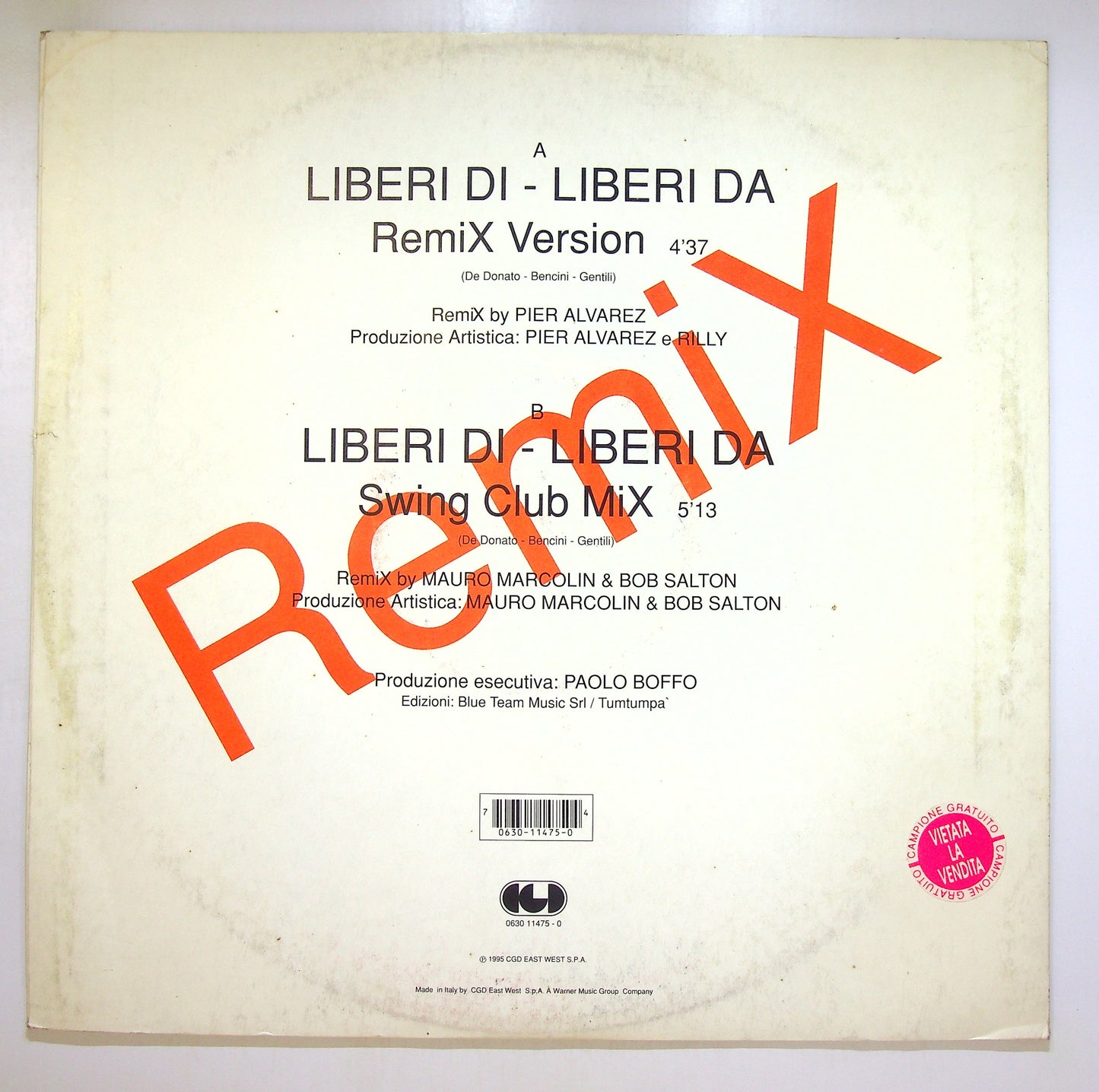 EBOND Dirotta Su Cuba - Liberi Di Liberi Da (Remix) Vinile V104073