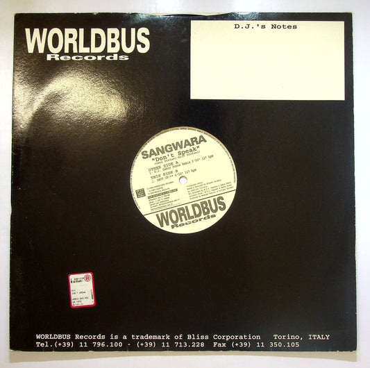 EBOND Sangwara - Don't Speak Vinile V104081