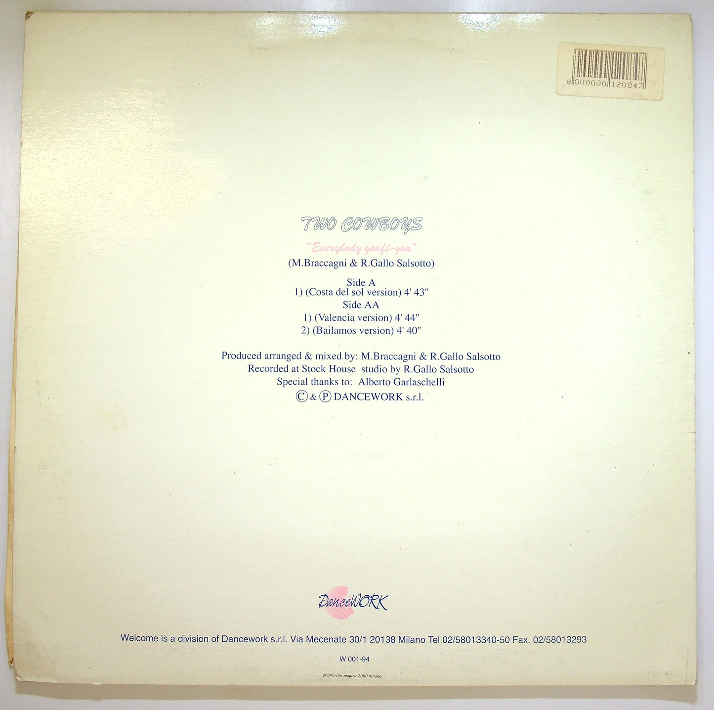 EBOND Two Cowboys - Everybody Gonfi-Gon Vinile V104082