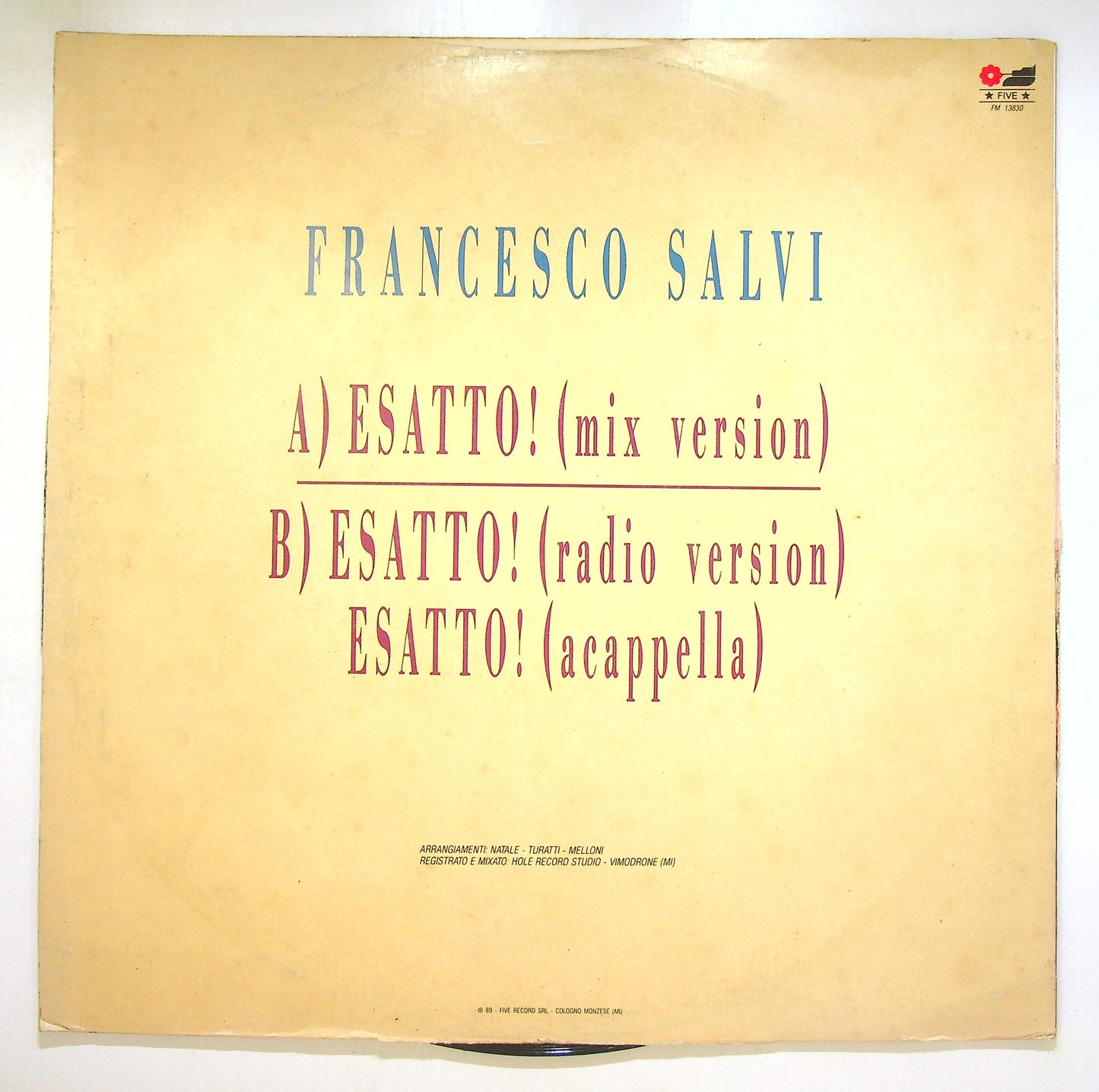 EBOND Francesco Salvi - Esatto! Vinile V104083