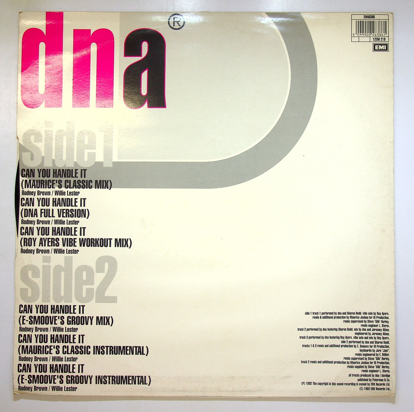 EBOND DNA Featuring Sharon Redd - Can You Handle It Vinile V104099