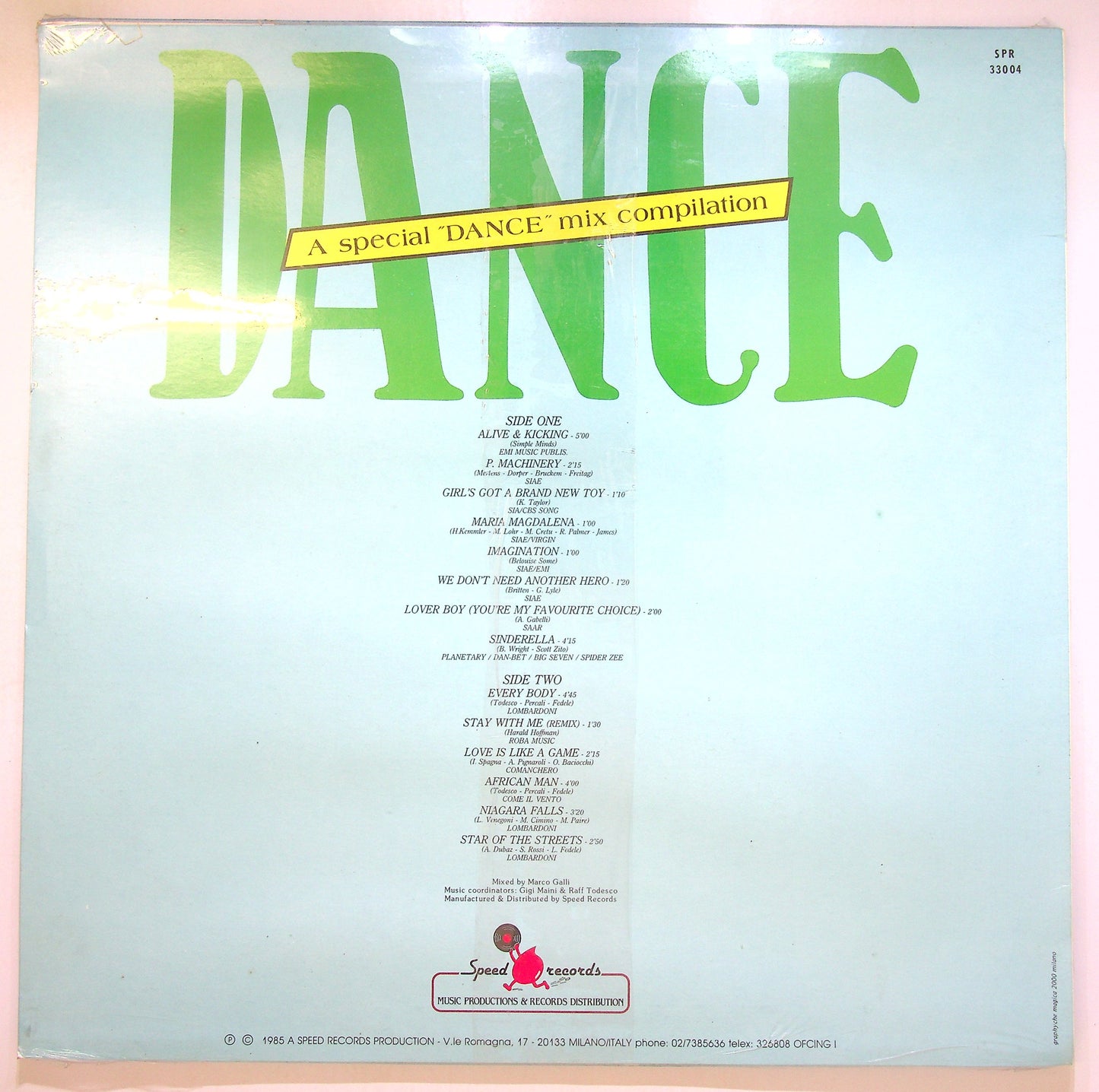 EBOND Various - Dance / A Special Dance Mix Compilation Vinile V104100