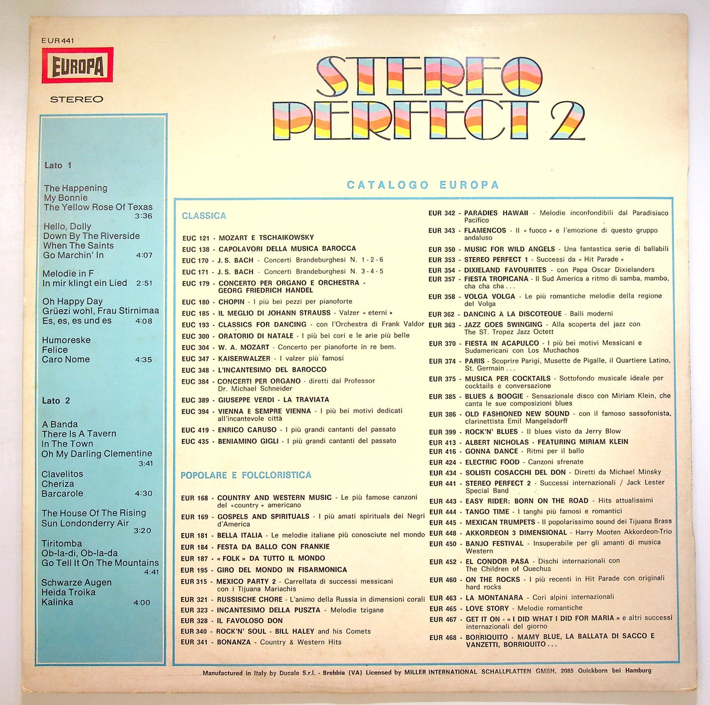 EBOND The Jack Lester Special Band - Stereo Perfect 2 Vinile V105001