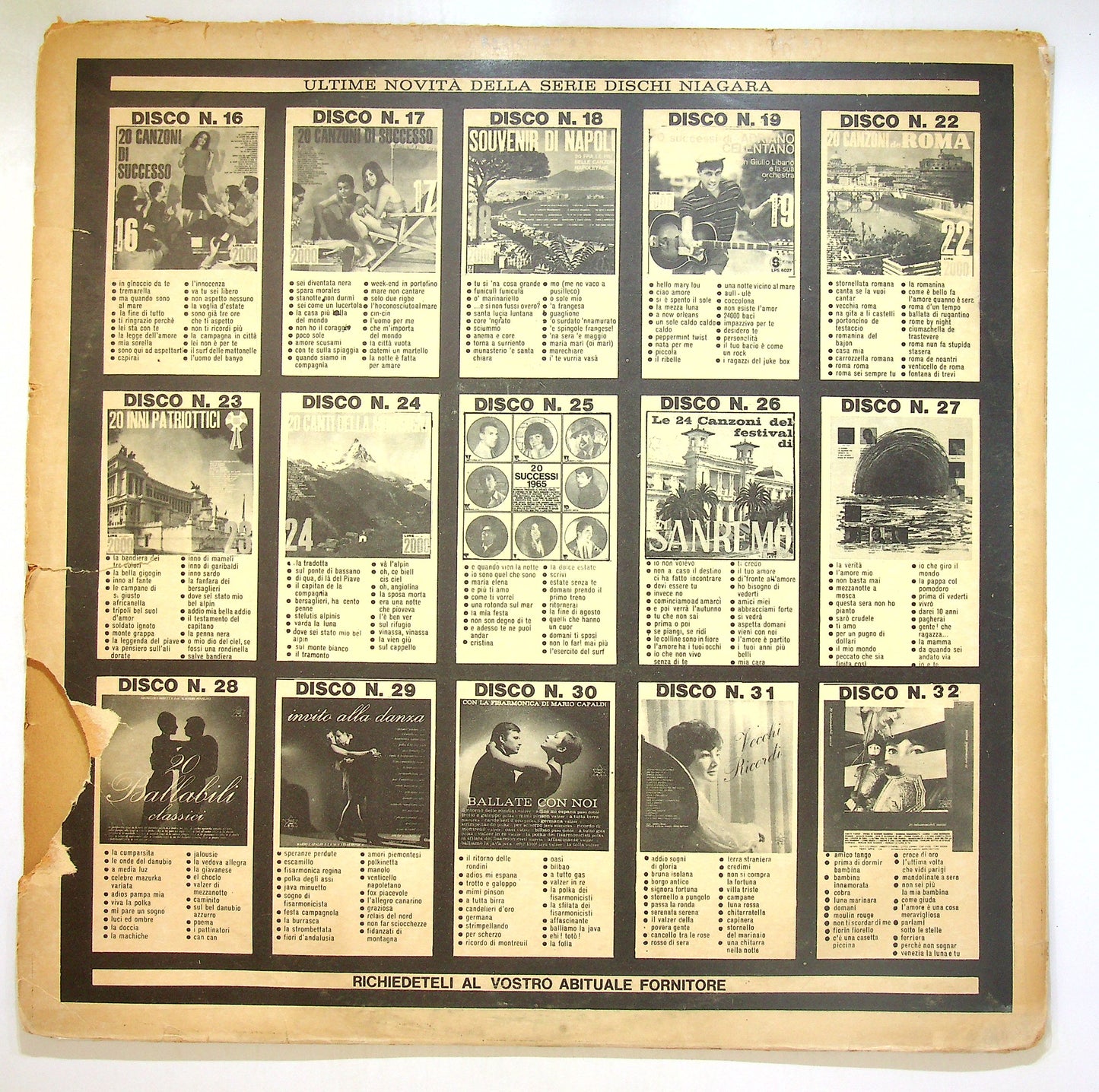 EBOND Various - 20 Canzoni D'Amore Vinile V105022