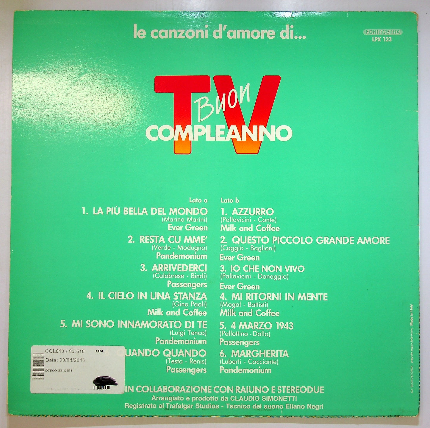 EBOND Various - Le Canzoni D'Amore Di... Buon Compleanno TV Vinile V105023
