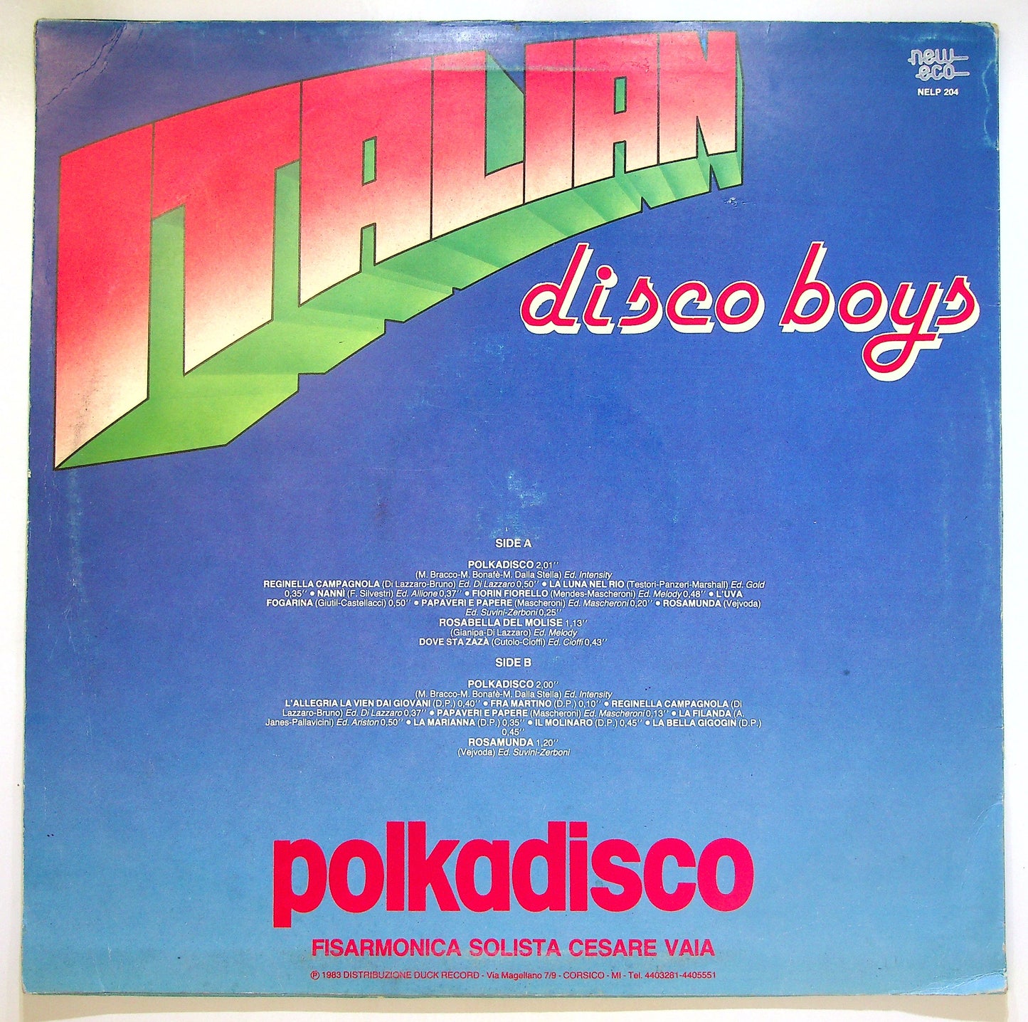 EBOND Cesare Vaia - Italian Disco Boys - Polkadisco Vinile V105027