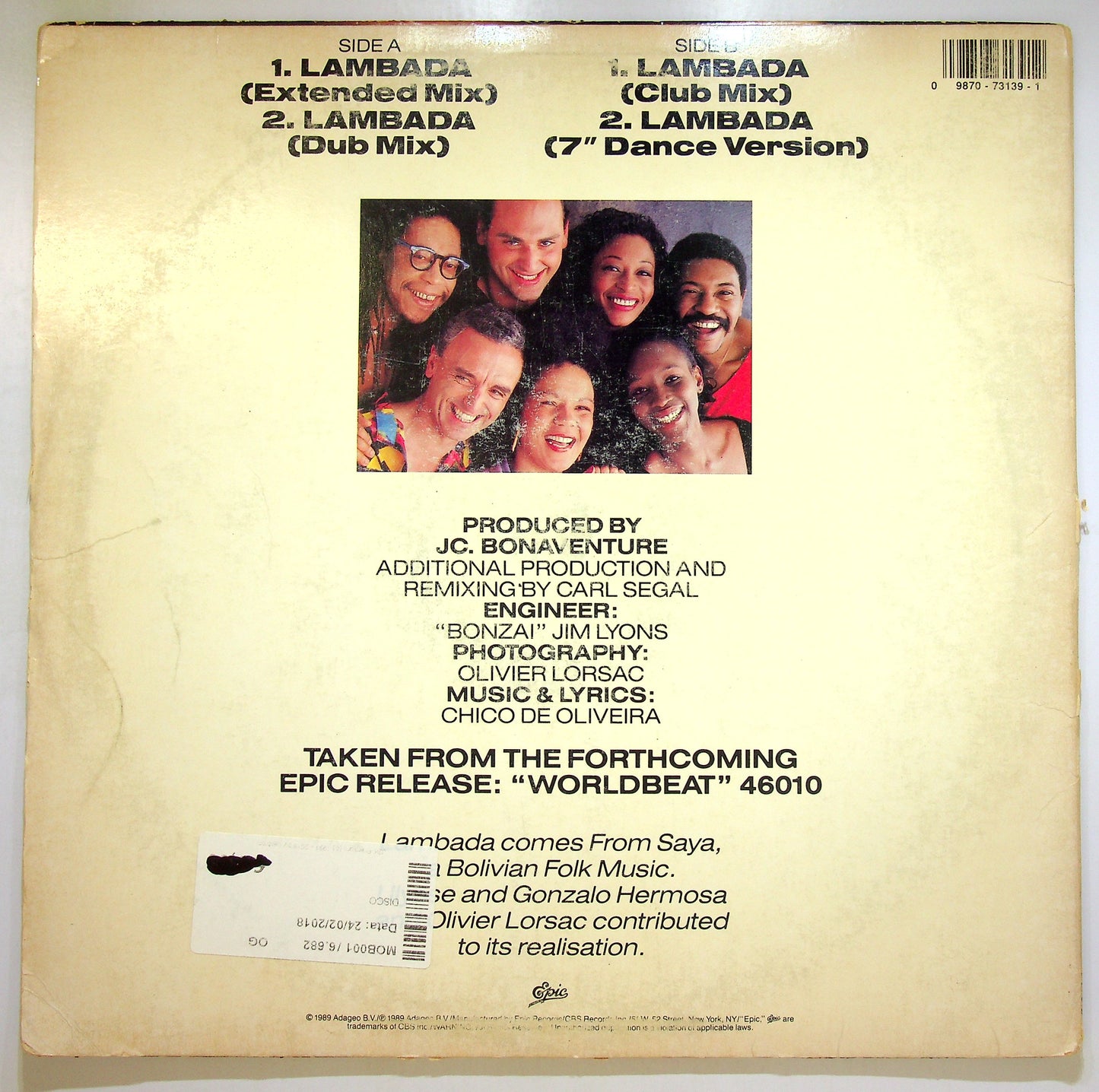 EBOND Kaoma - Lambada Vinile V105037
