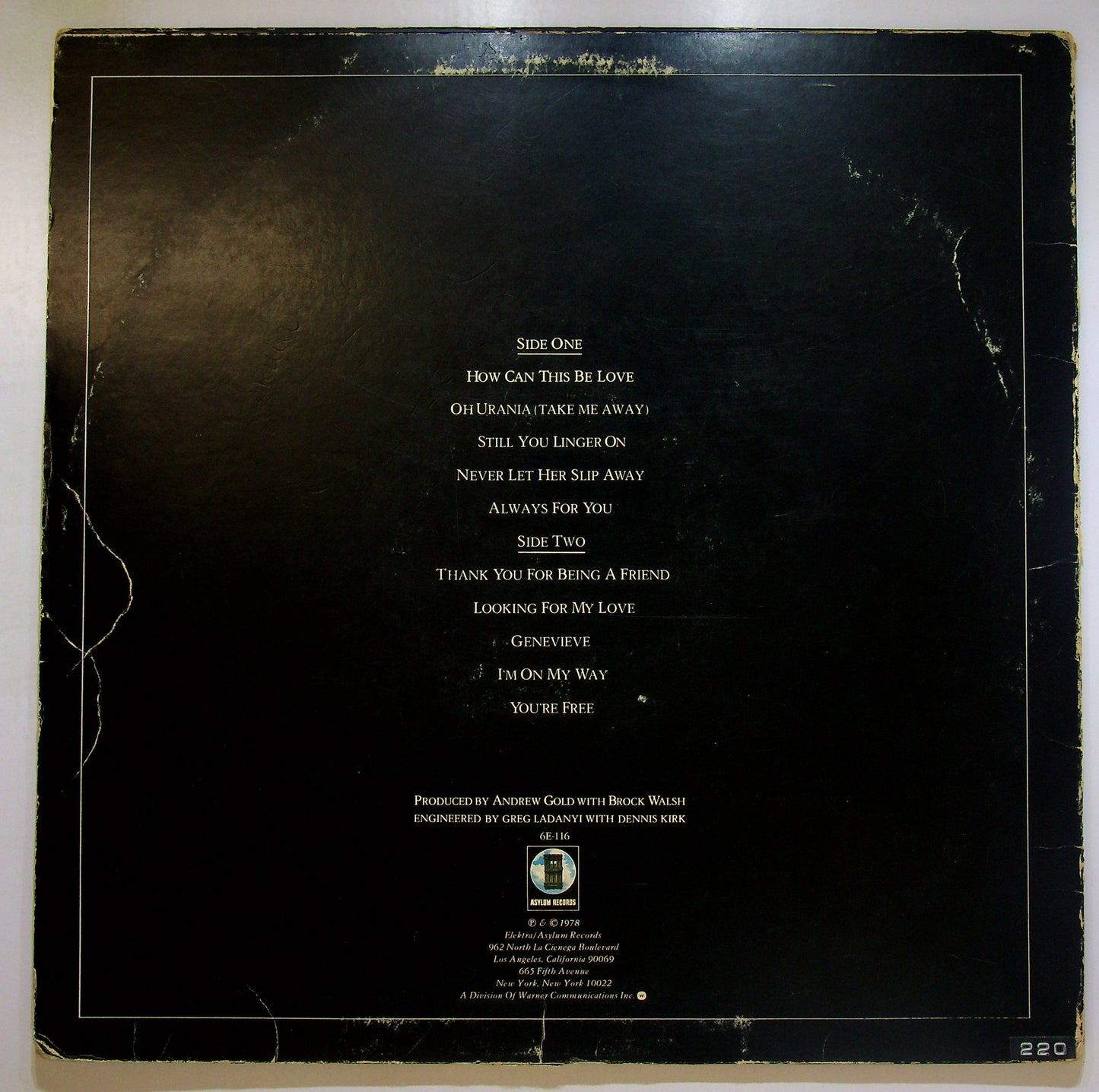EBOND Andrew Gold - All This And Heaven Too Vinile V105044