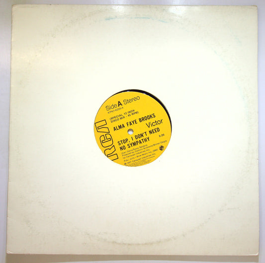 EBOND Alma Faye Brooks - Stop, I Don't Need No Sympathy Vinile V105057