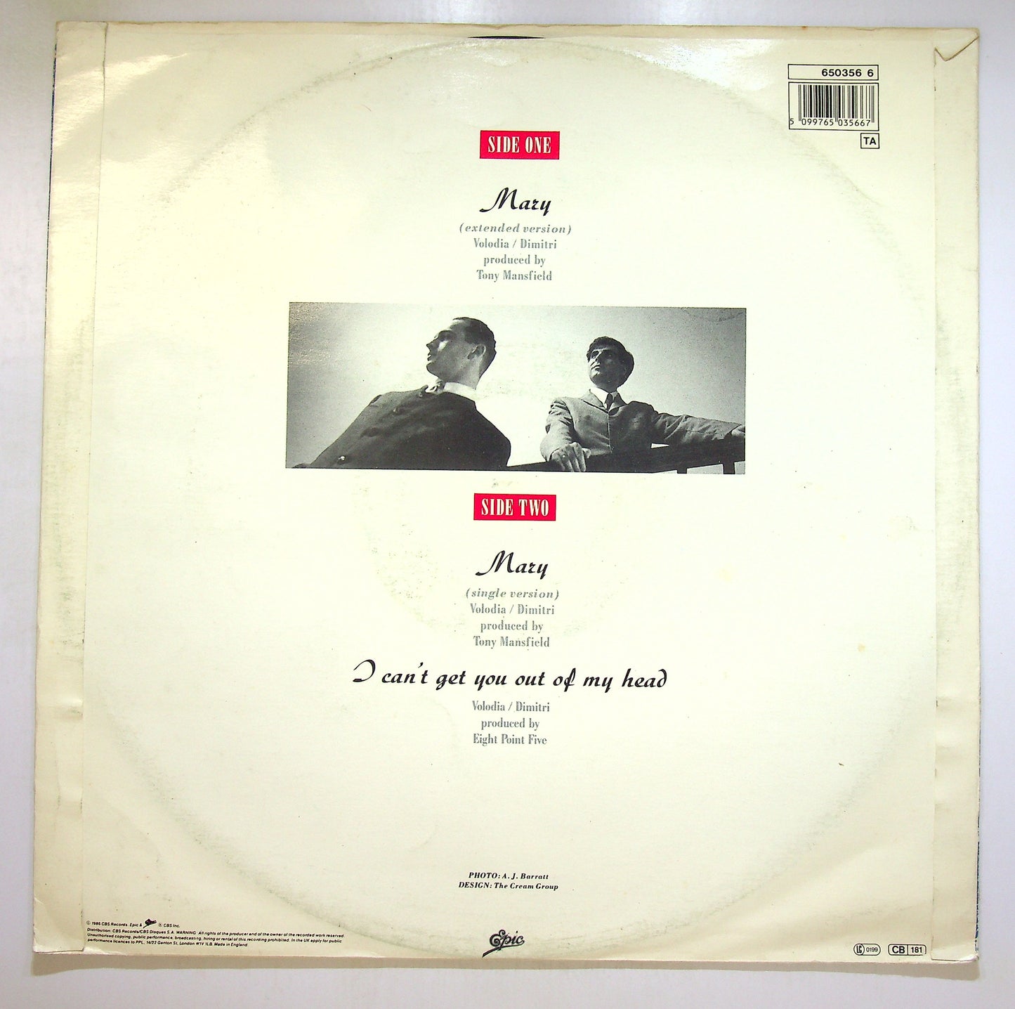 EBOND Eight Point Five - Mary Vinile V105060