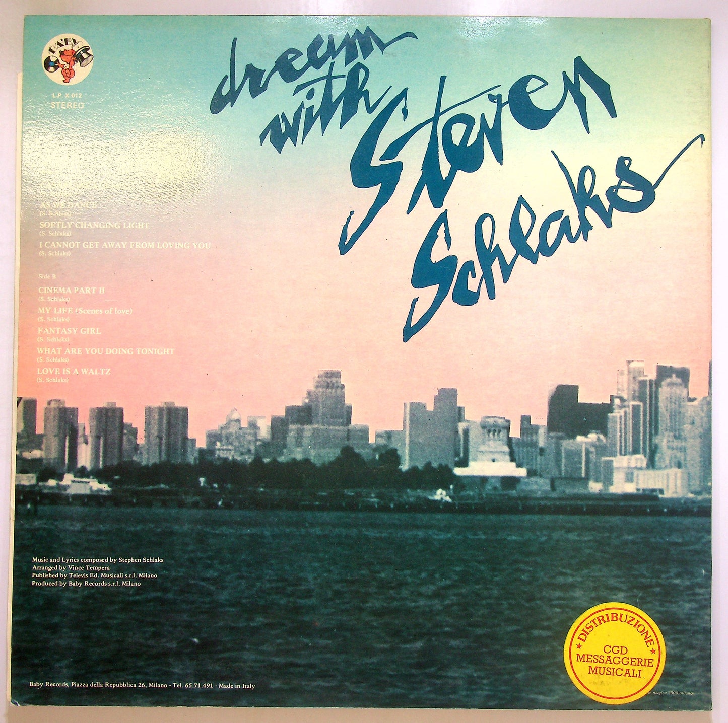 EBOND Stephen Schlaks - Dream With Steven Schlaks Vinile V105064