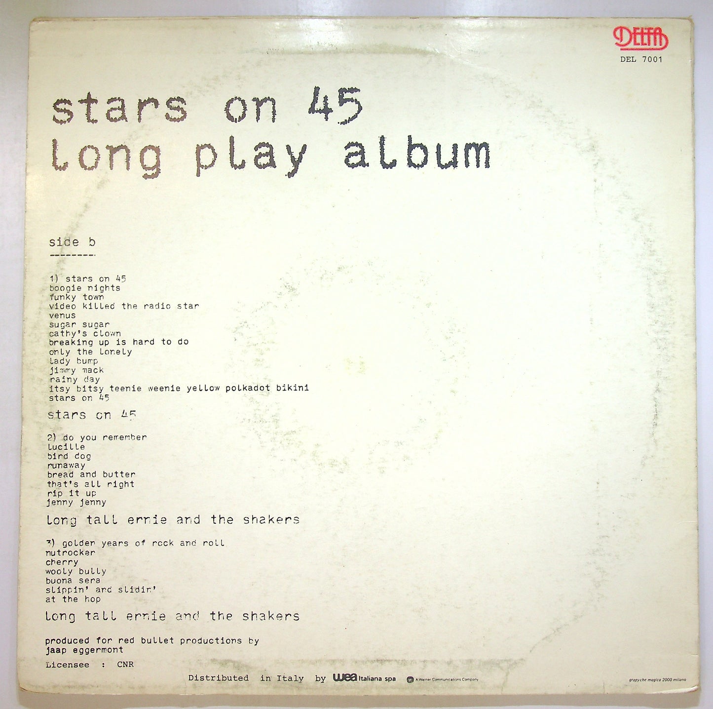 EBOND Stars On 45 Long Play Album Vinile V105130