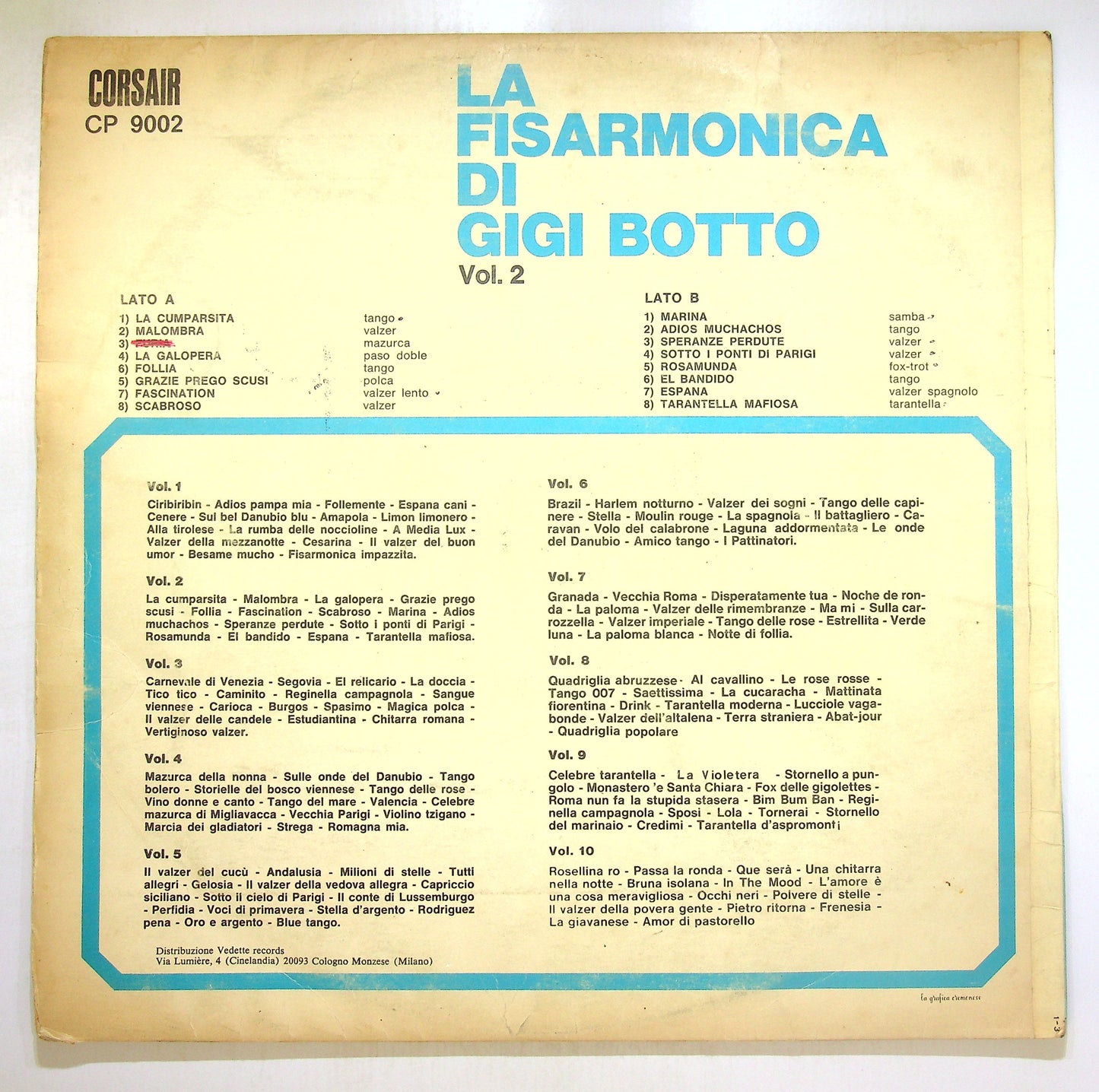 EBOND Gigi Botto - La Fisarmonica Di Gigi Botto Vol. 2 Vinile V106075