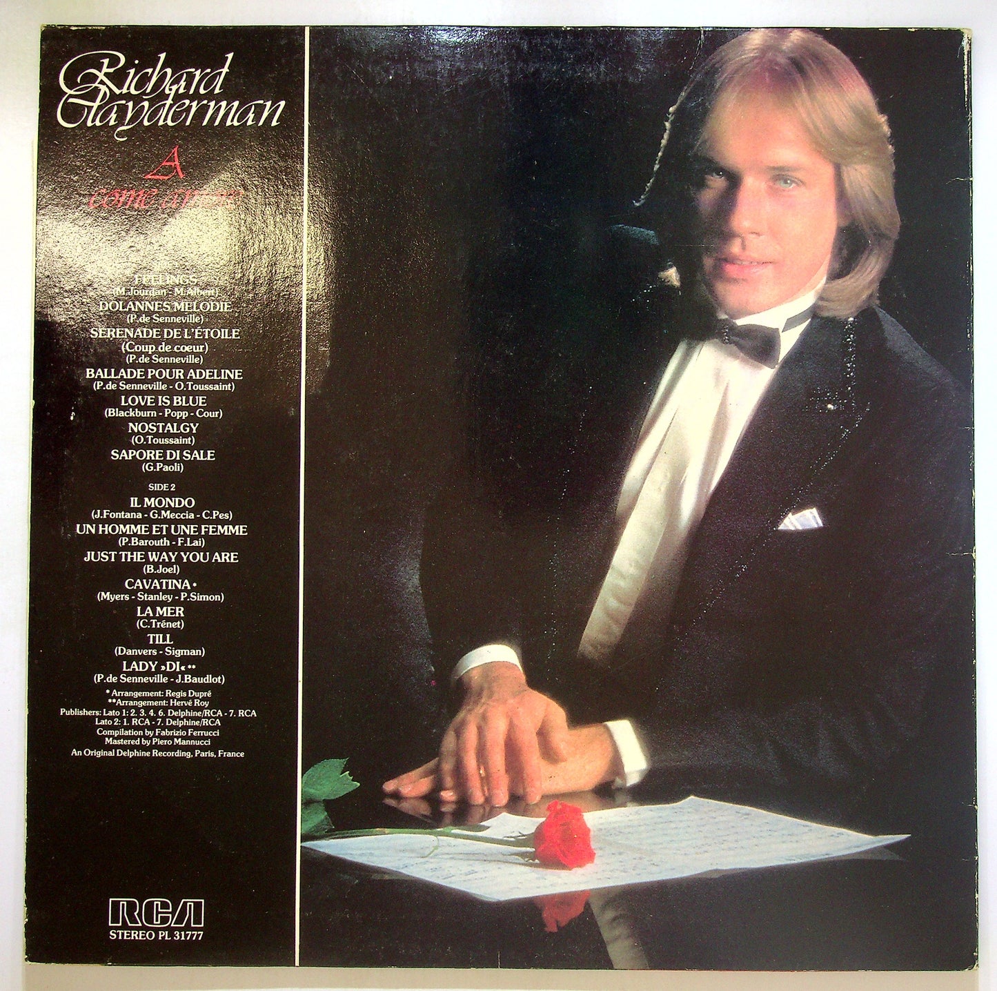 EBOND Richard Clayderman - A Come Amore Vinile V106095