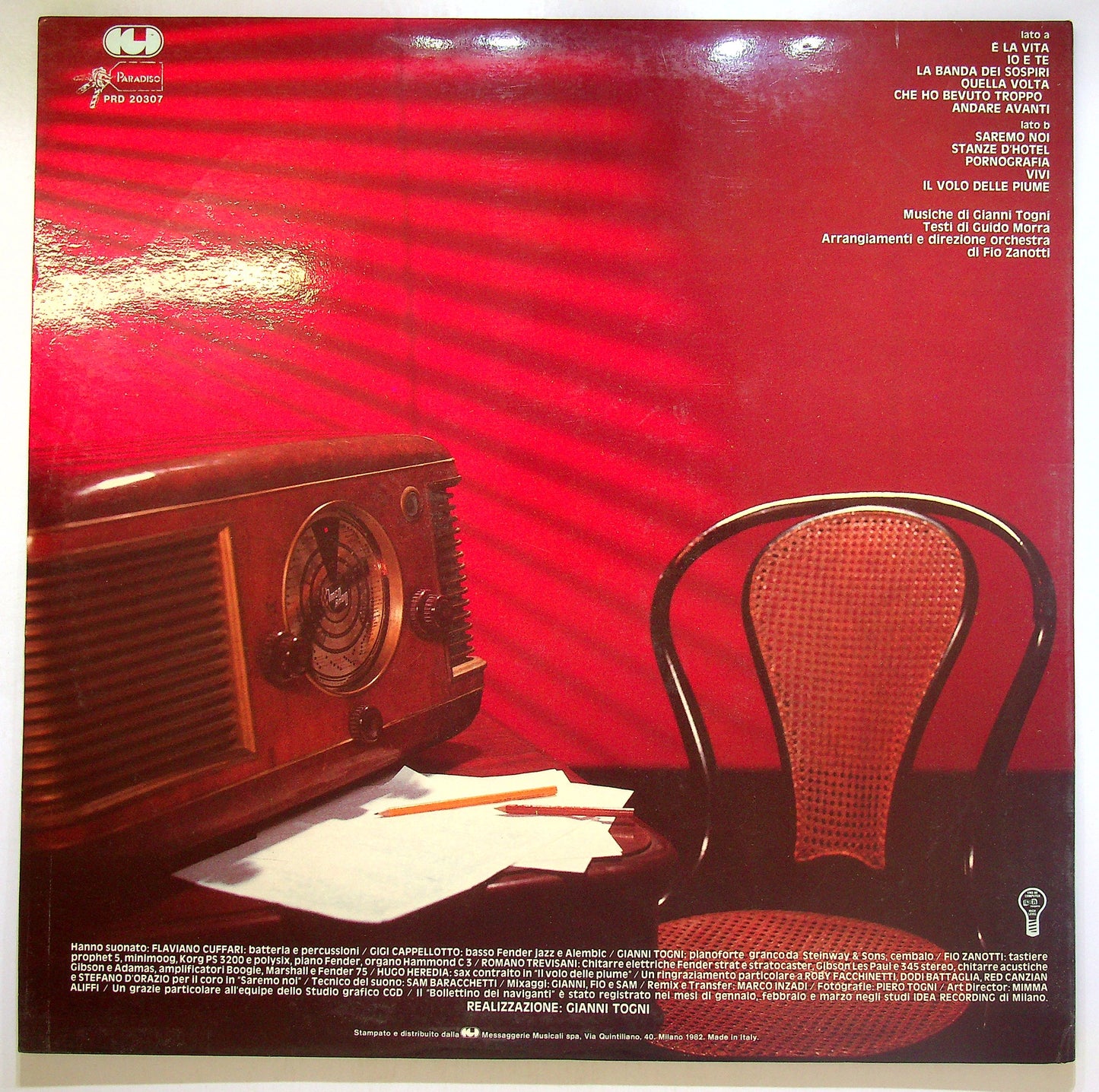 EBOND Gianni Togni - Bollettino Dei Naviganti Vinile V106113
